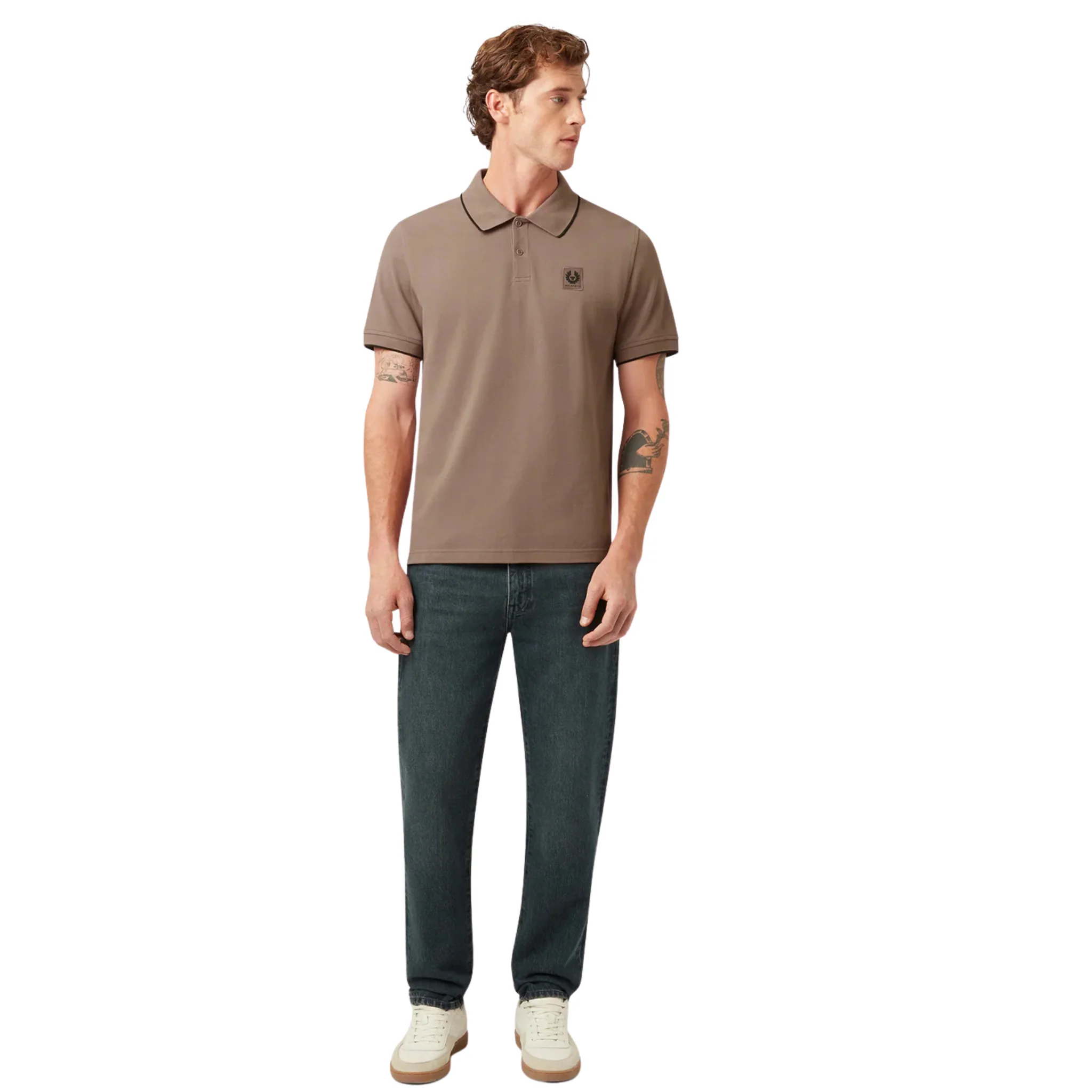 Mens Belstaff Asphalt Tipped S/s Polo Shirt - Image 4