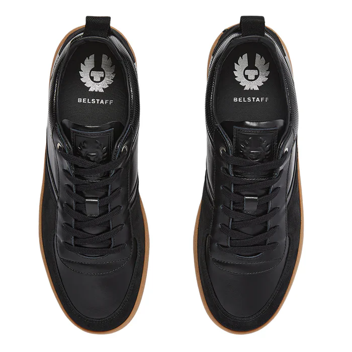 Mens Belstaff Black Croft Trainers - Image 3
