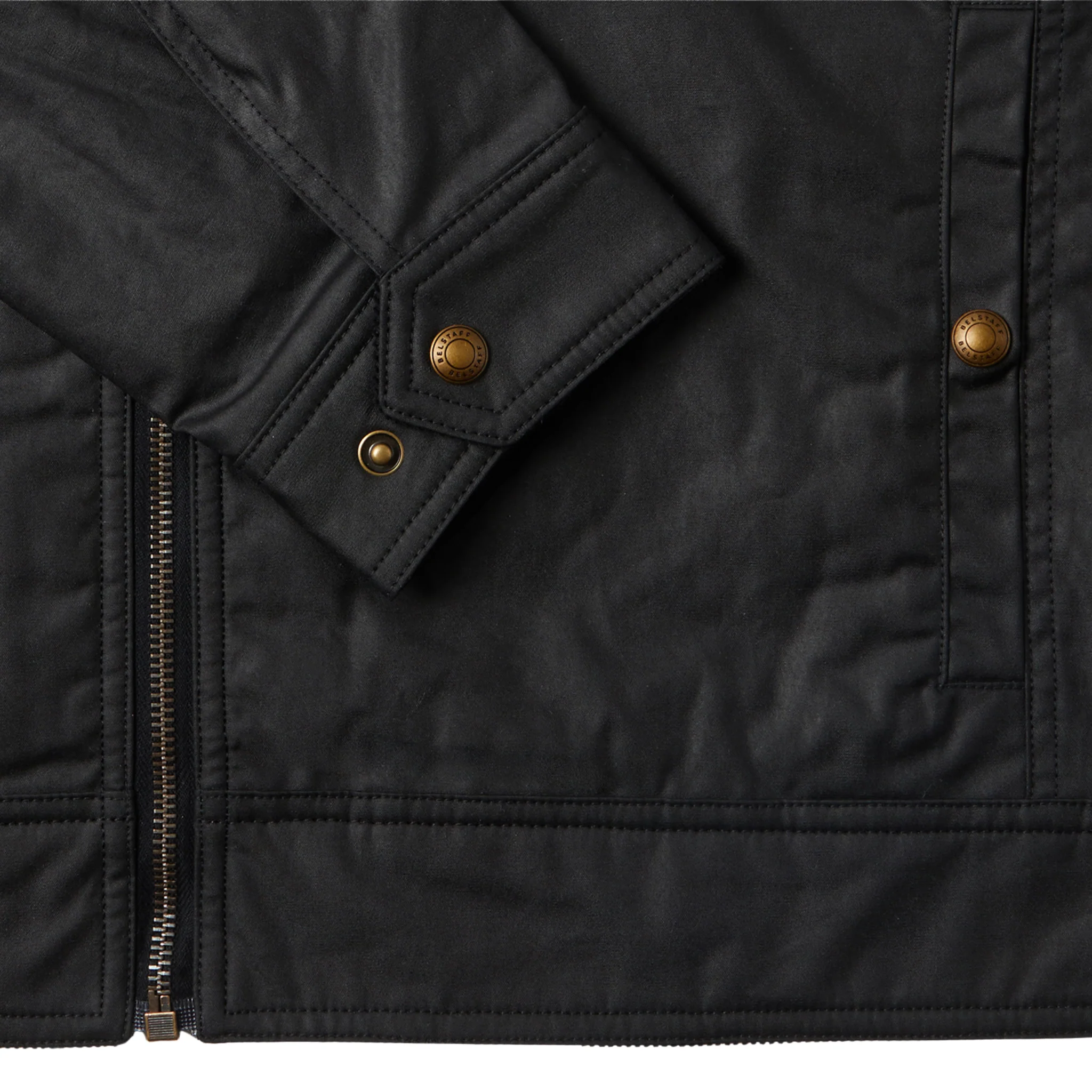Mens Belstaff Black Sideline Waxed Cotton Jacket - Image 3