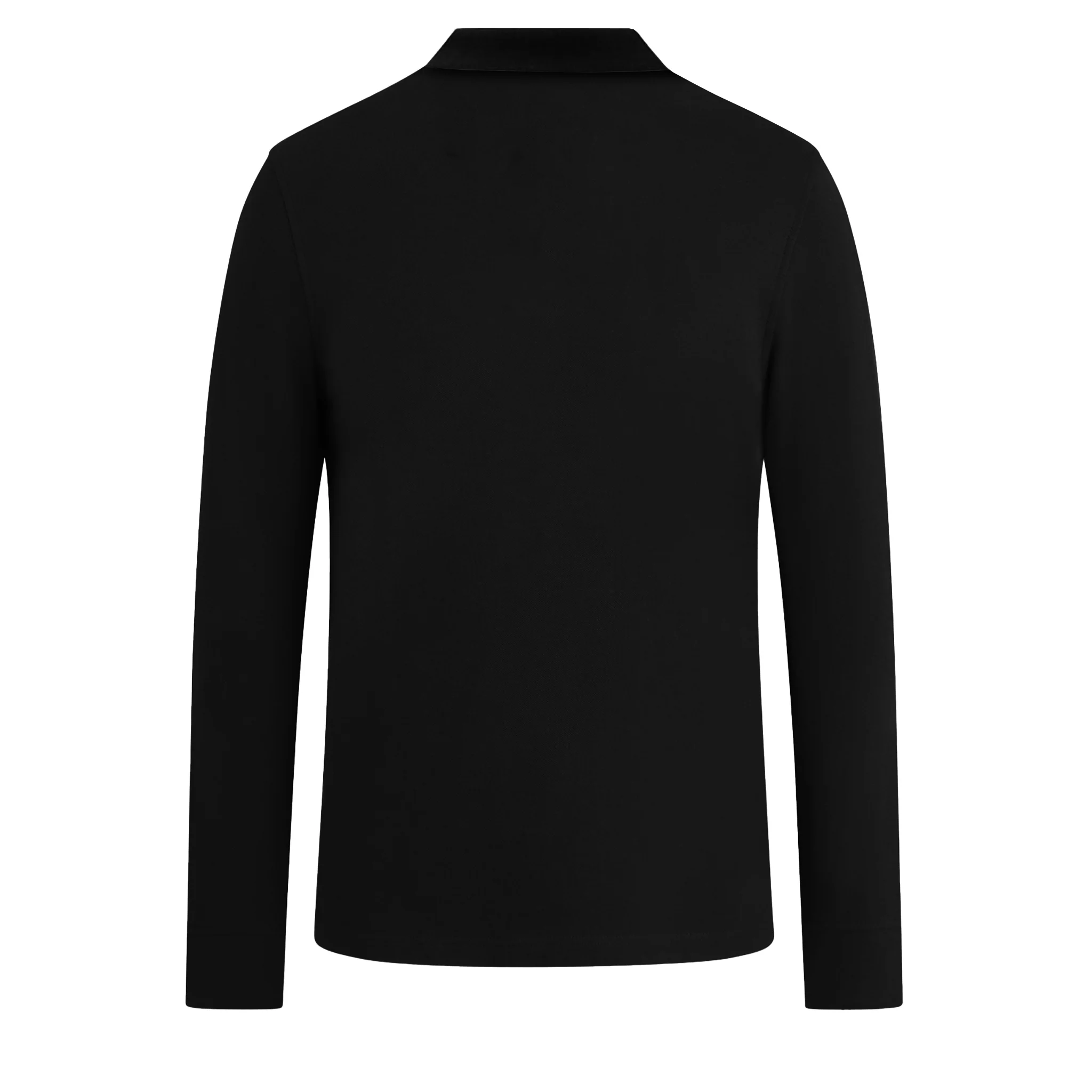 Mens Belstaff Dark Ink Branded L/s Polo Shirt - Image 3