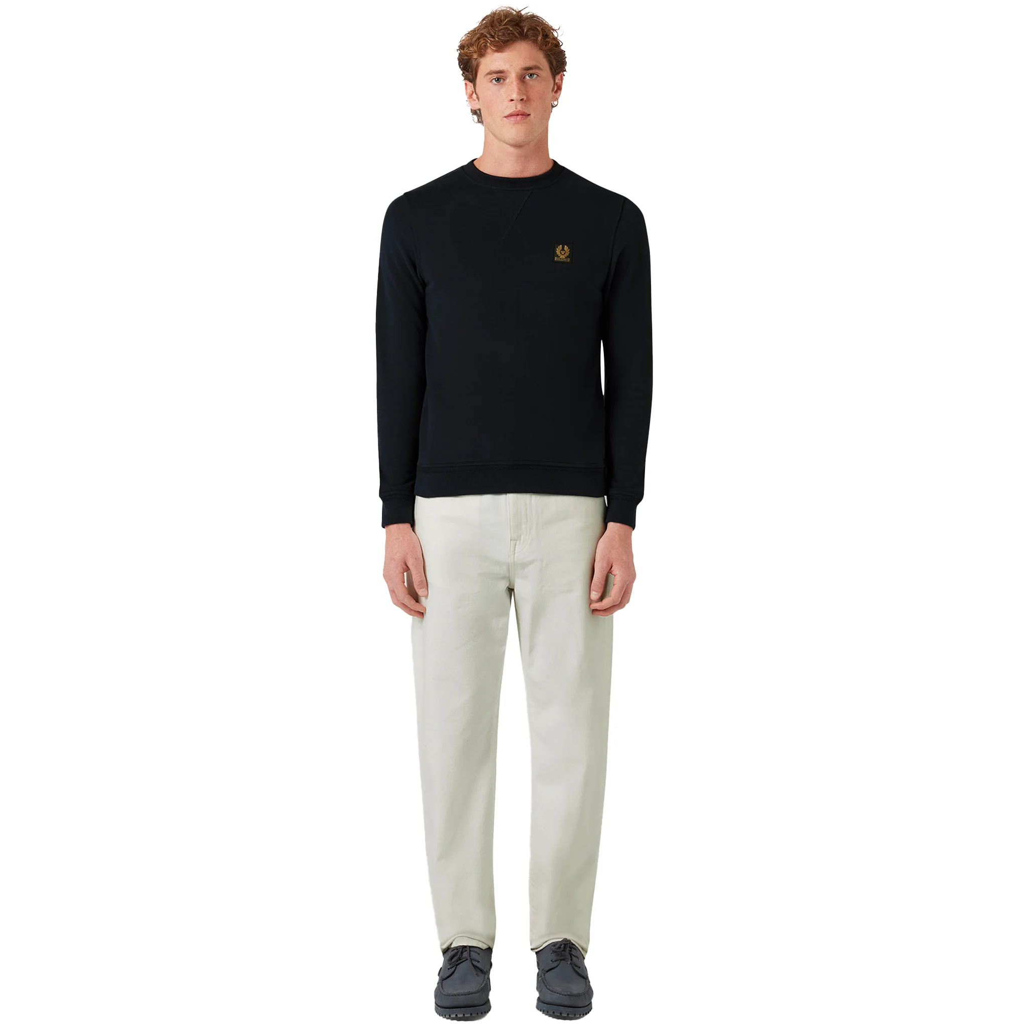 Mens Belstaff Dark Ink Branded Sweatshirt - Image 2