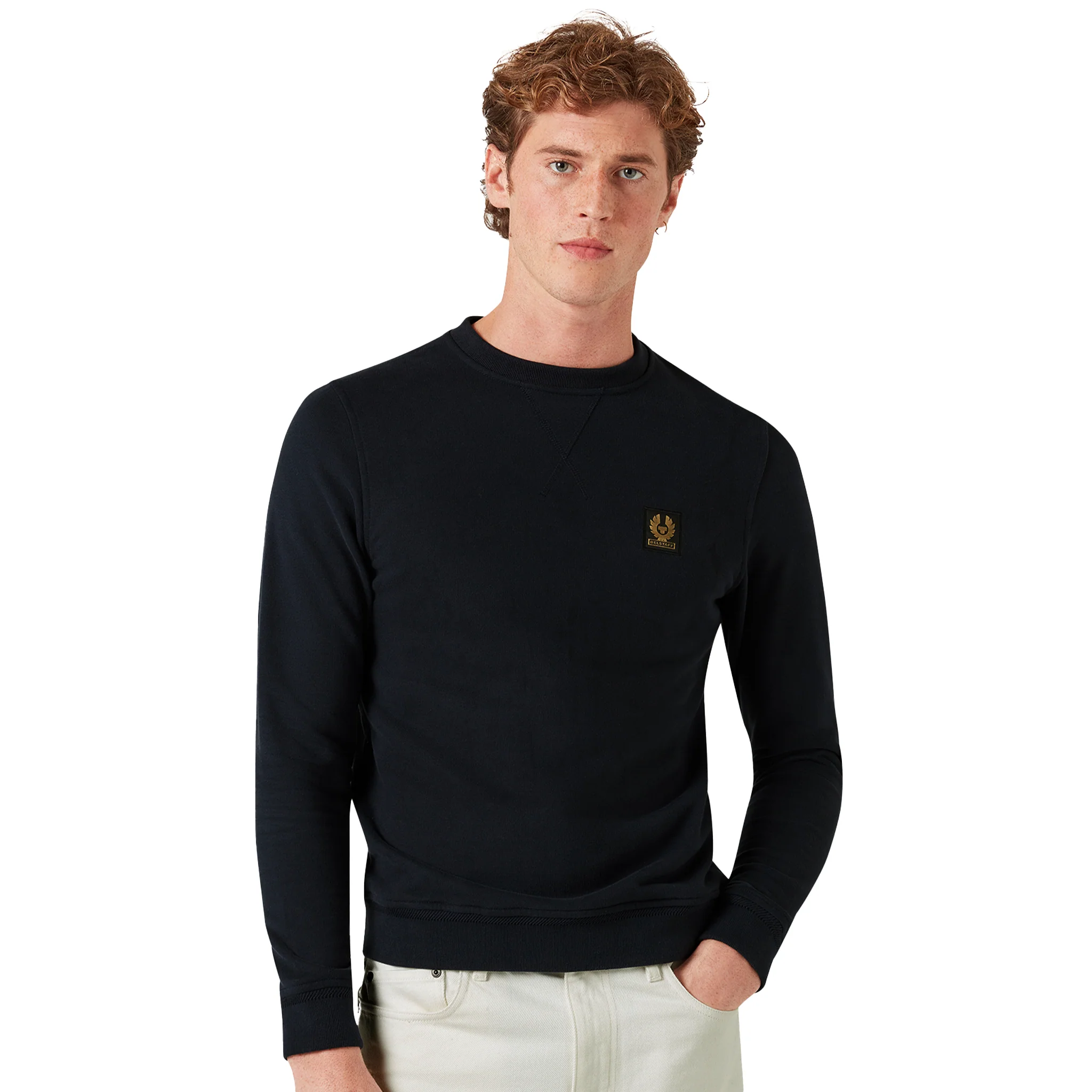 Mens Belstaff Dark Ink Branded Sweatshirt - Image 3