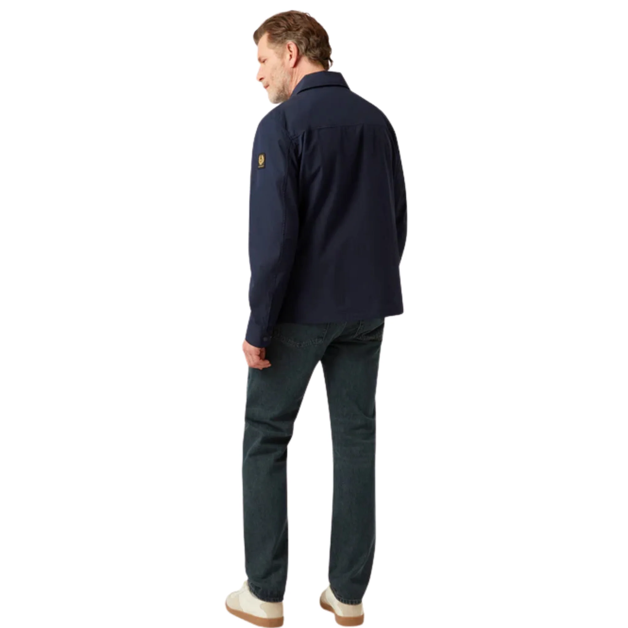 Mens Belstaff Dark Ink Cargo Overshirt - Image 5