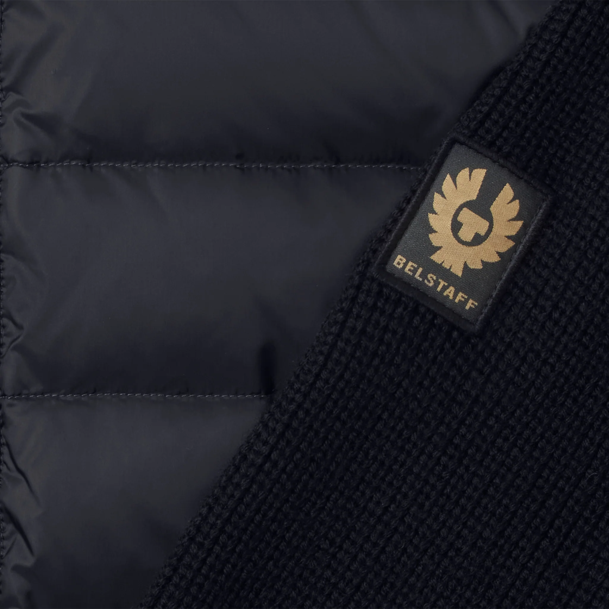 Mens Belstaff Dark Ink Circuiteer Hybrid Zip Cardigan - Image 3