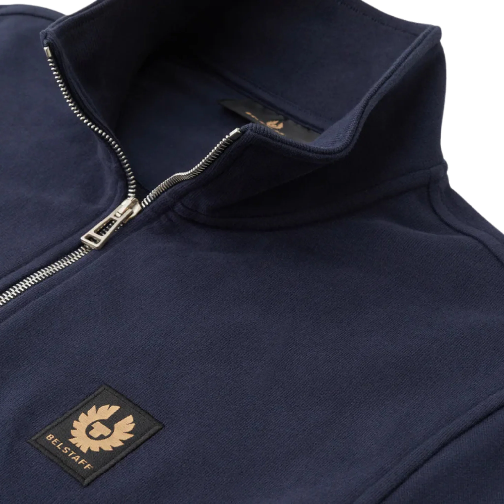 Mens Belstaff Dark Ink Half Zip Sweatshirt - Image 2
