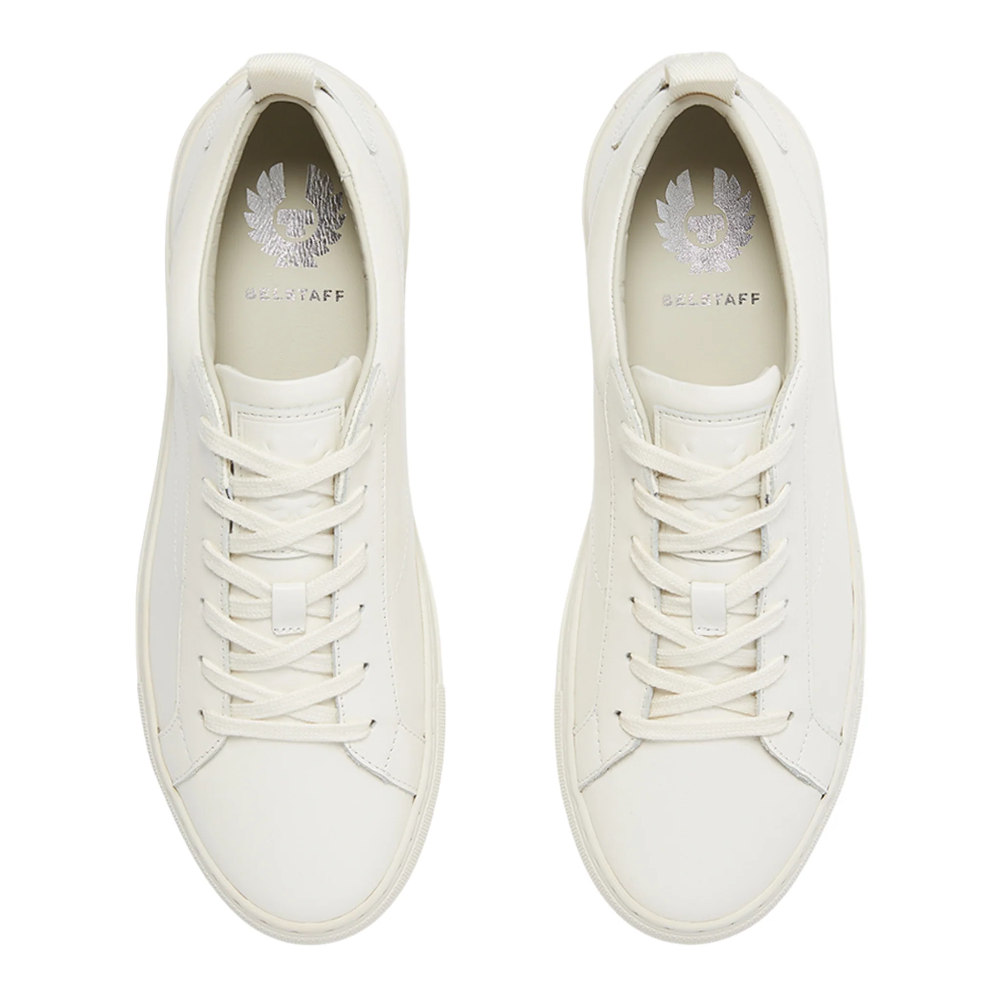 Mens Belstaff Off White Fleming Trainers - Image 4