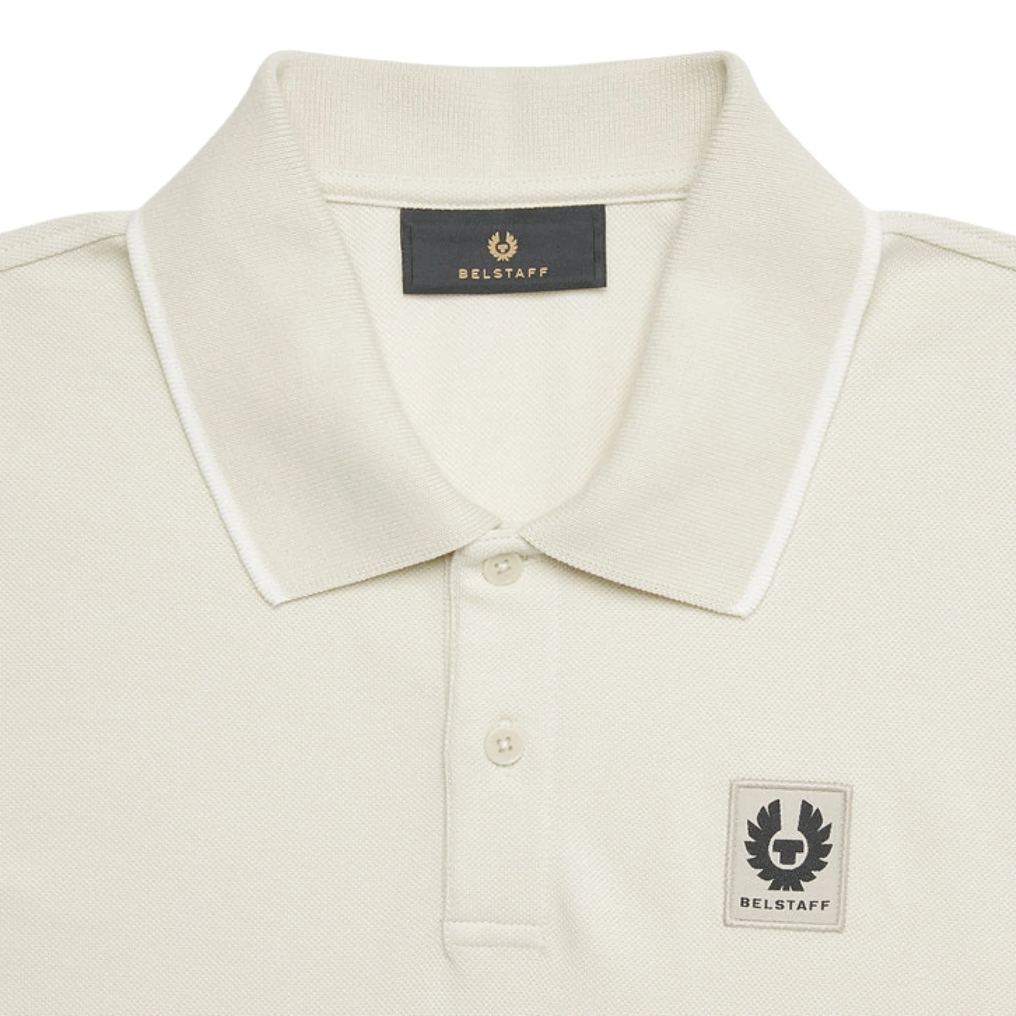 Mens Belstaff Silver Birch Tipped S/s Polo Shirt - Image 2