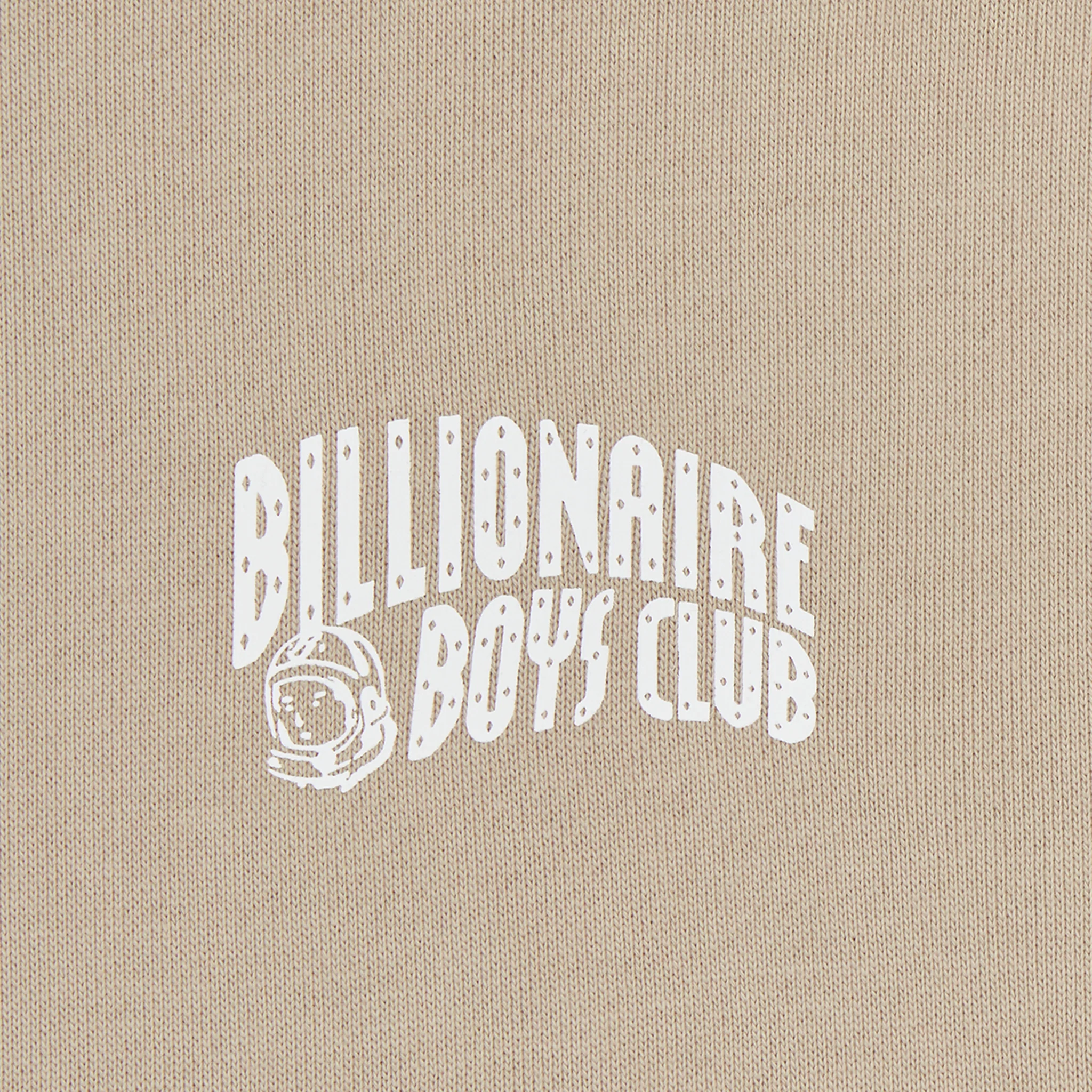 Mens Billionaire Boy's Club Sand/White Logo Small Arch Logo Hoodie - Image 3