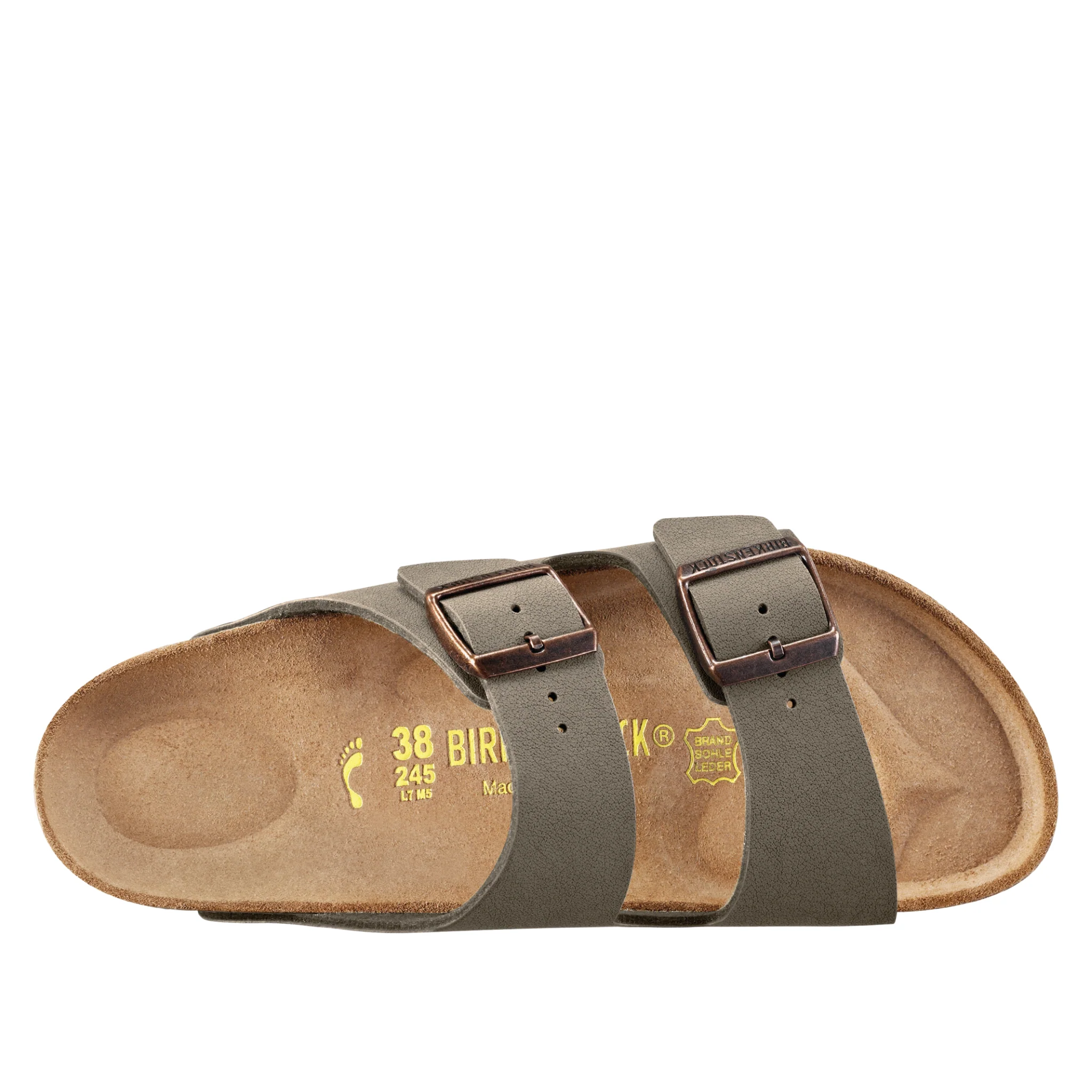 Mens Birkenstock Stone Arizona Birko-Flor Birkibuc - Image 2