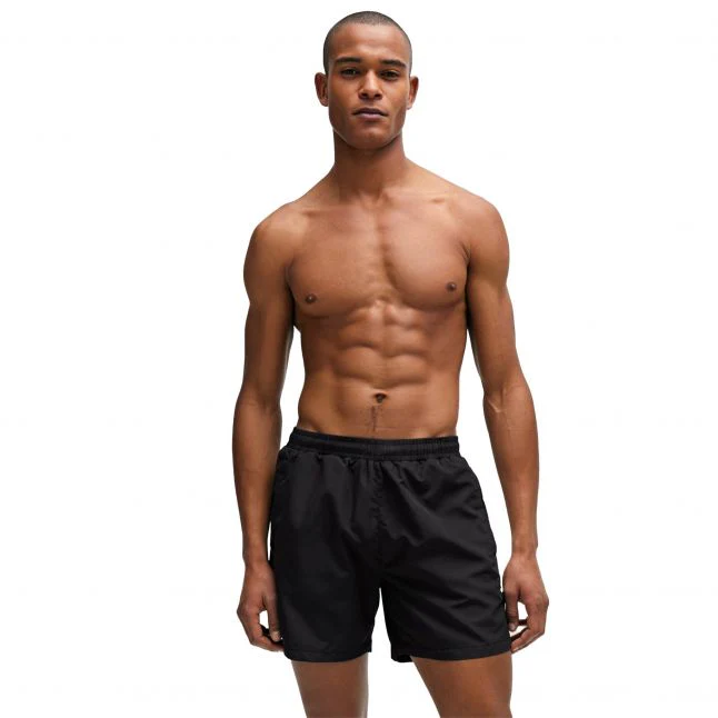 Mens BOSS Black Dolphin Swim Shorts - Image 3