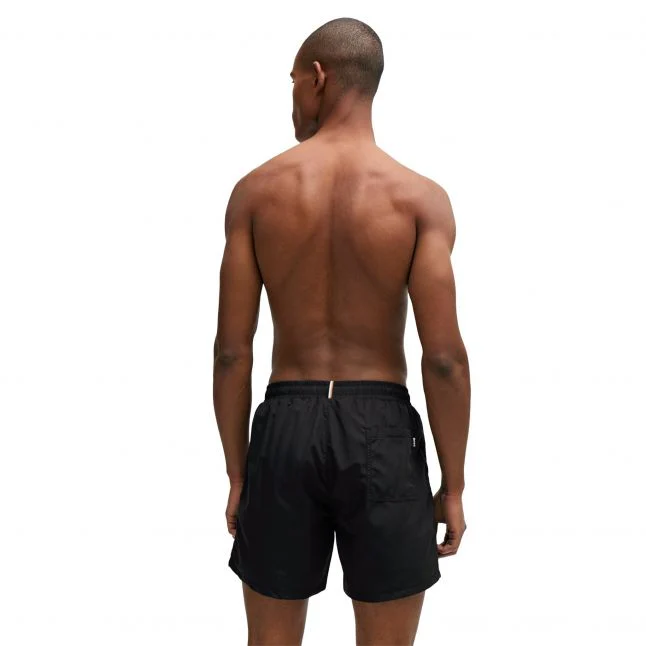 Mens BOSS Black Dolphin Swim Shorts - Image 4