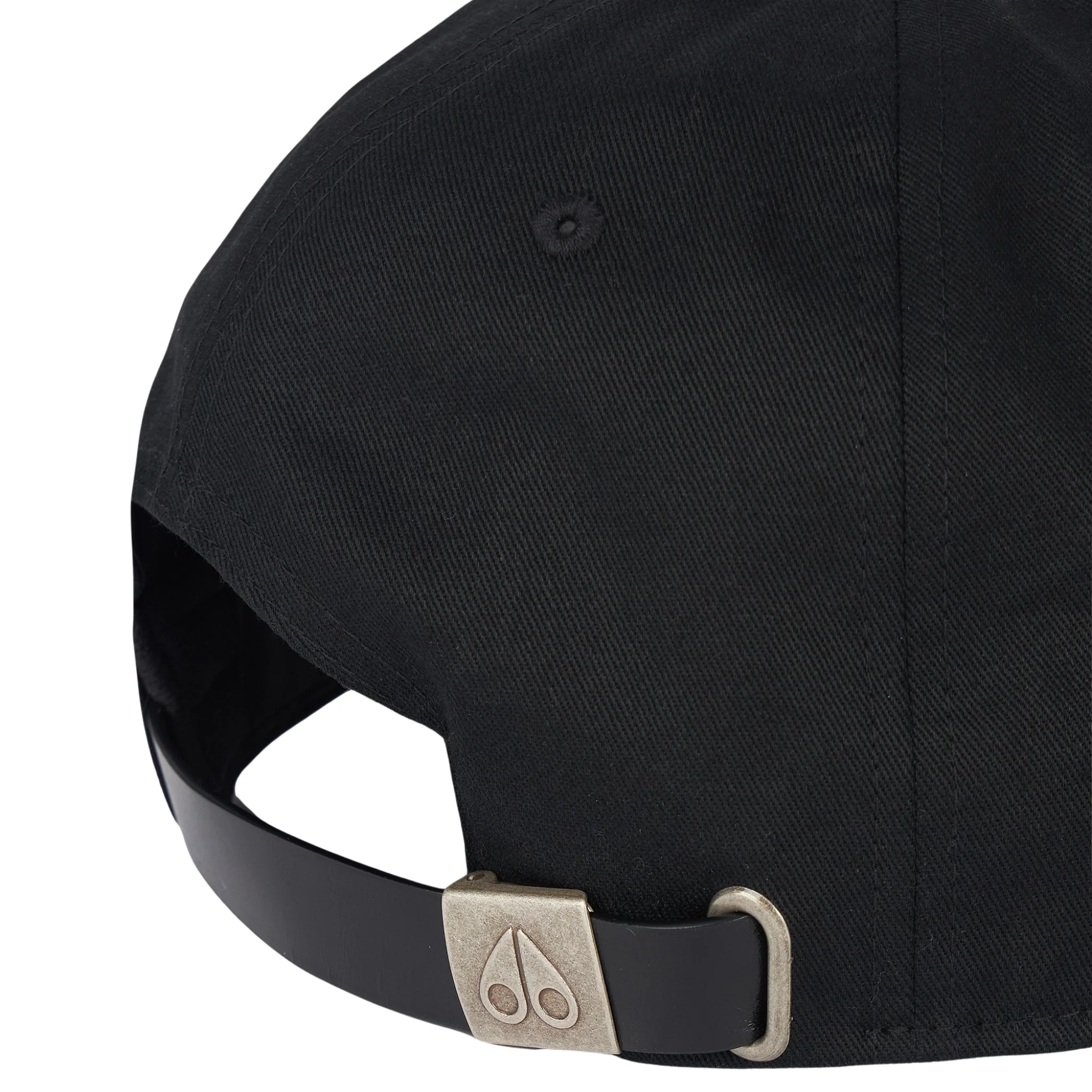 Mens Moose Knuckles Black/Nickel Logo Icon Cap - Image 5