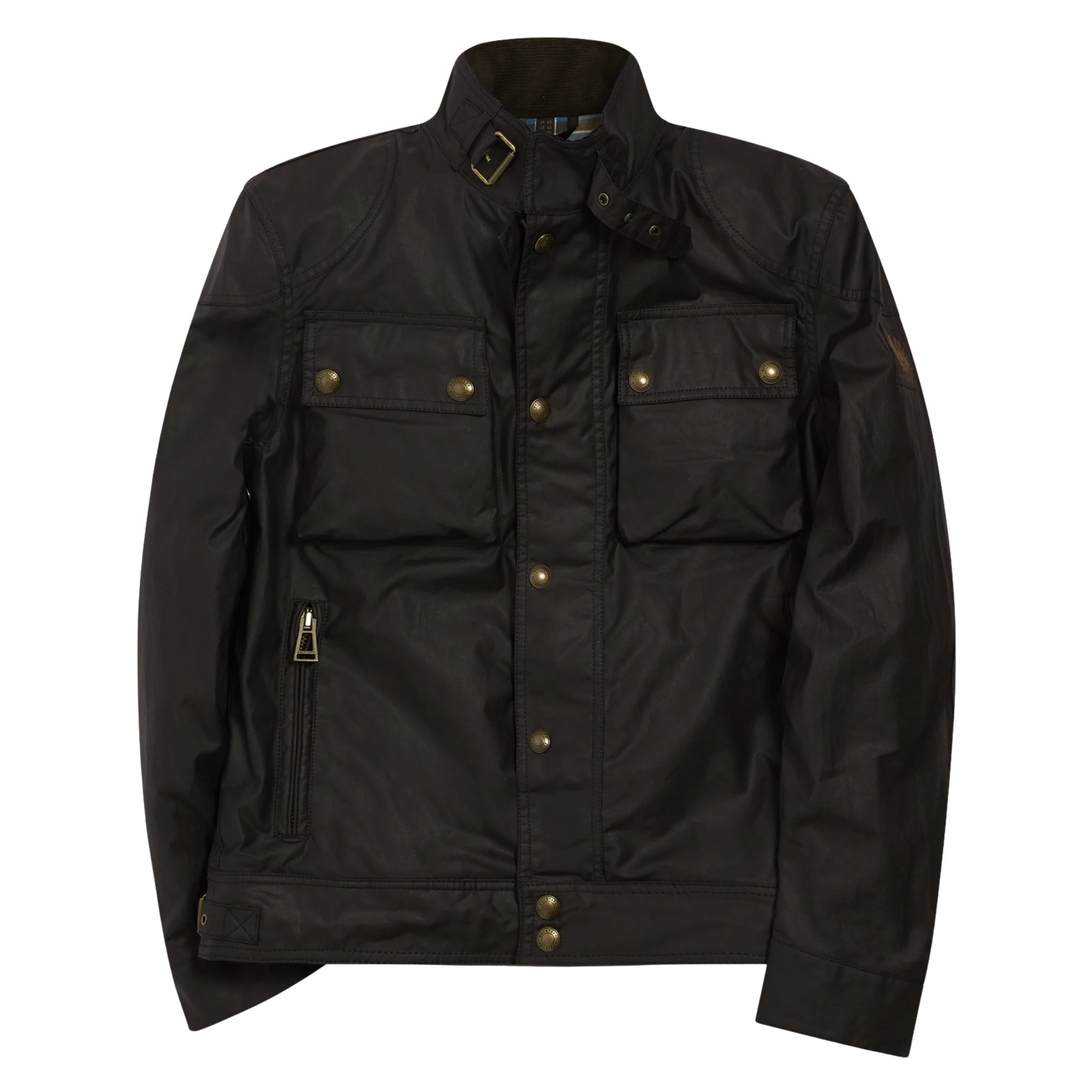 Mens Belstaff Black Racemaster 6oz Waxed Jacket - Image 3