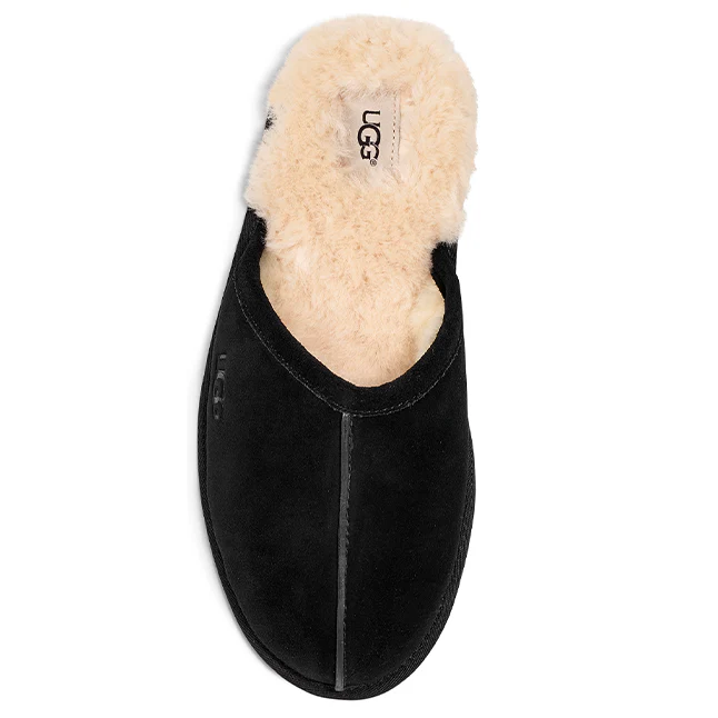 Mens UGG Black Scuff Slippers - Image 2