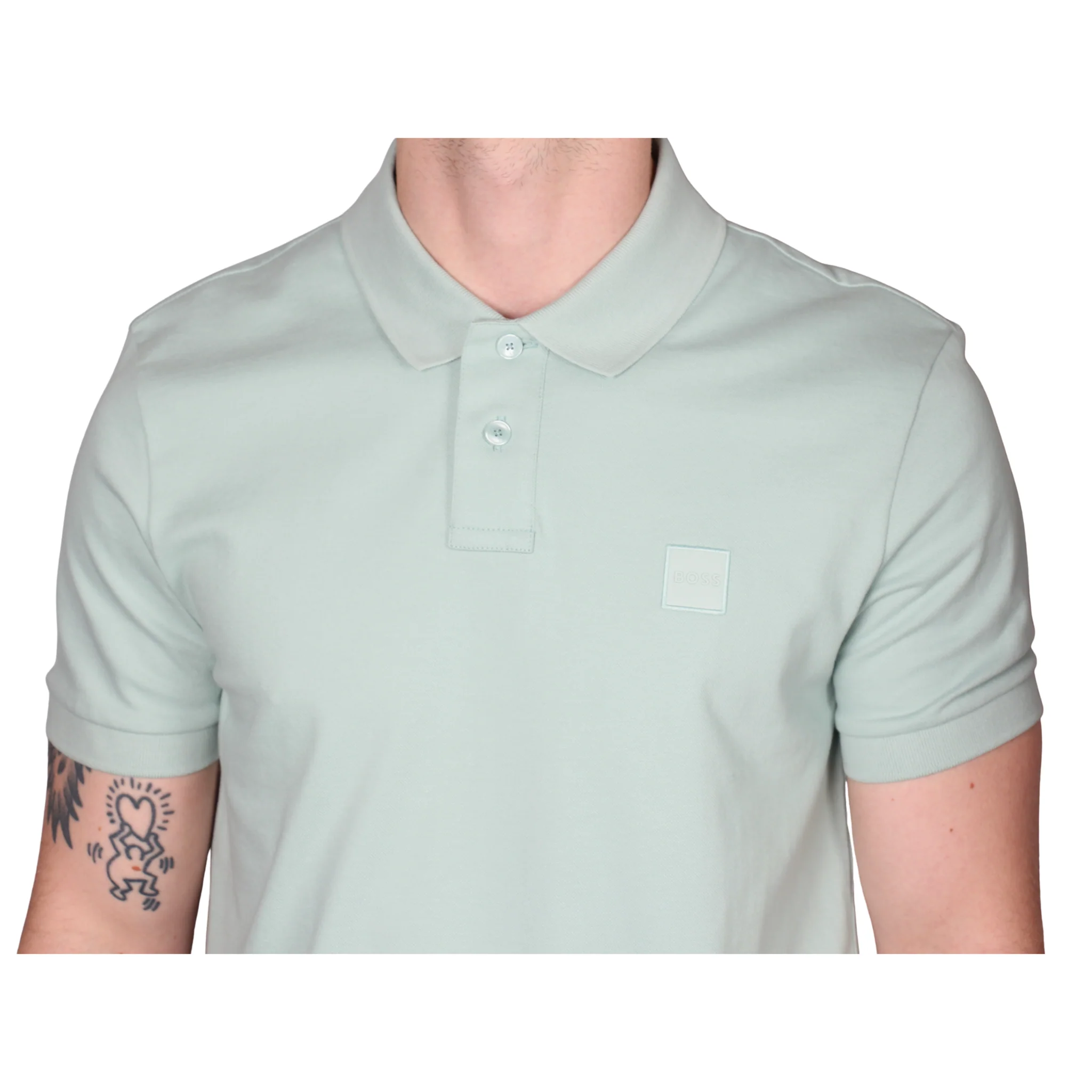 Mens BOSS Aqua Passenger S/s Polo Shirt - Image 3