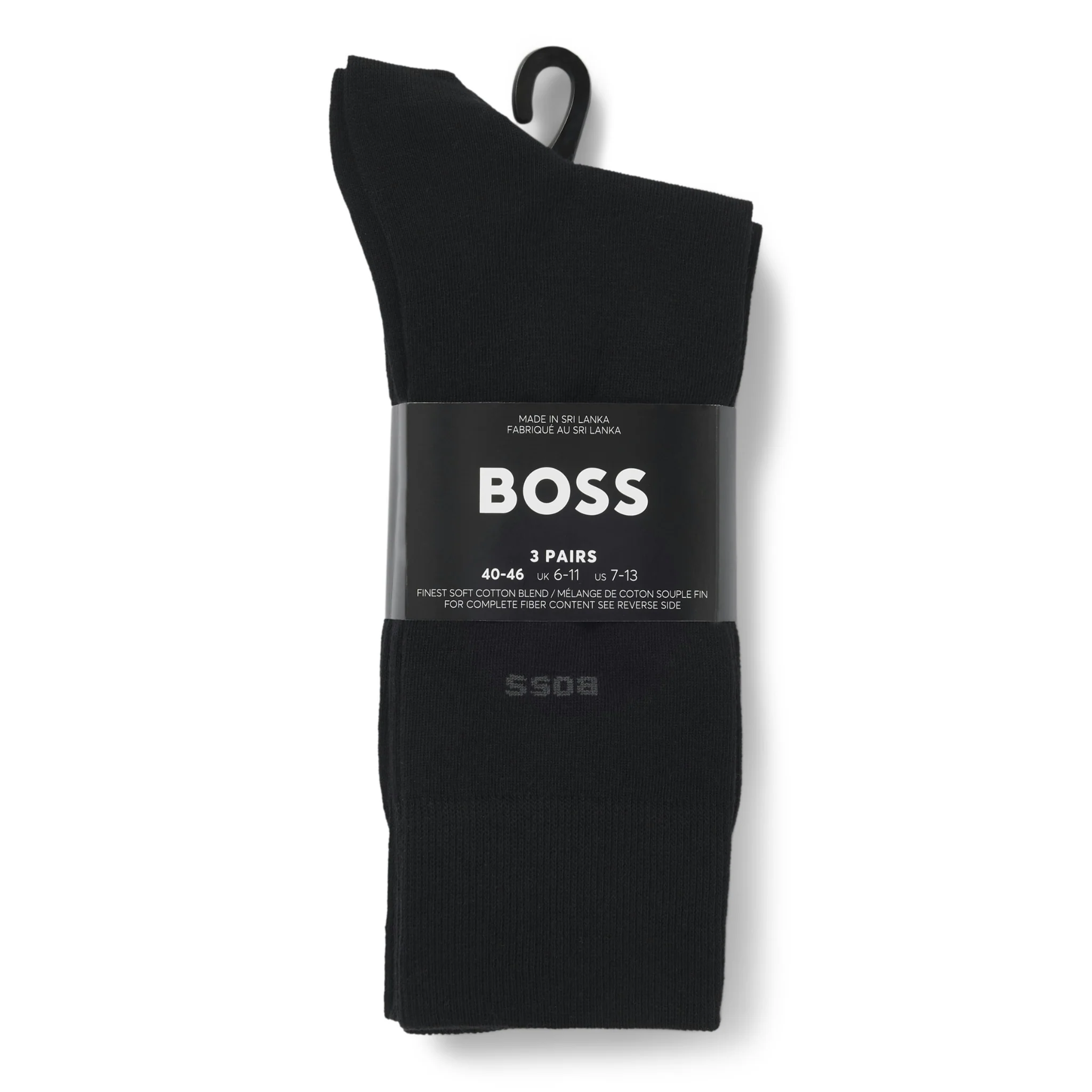 Mens BOSS Black 3PK RS Uni CC Socks - Image 3