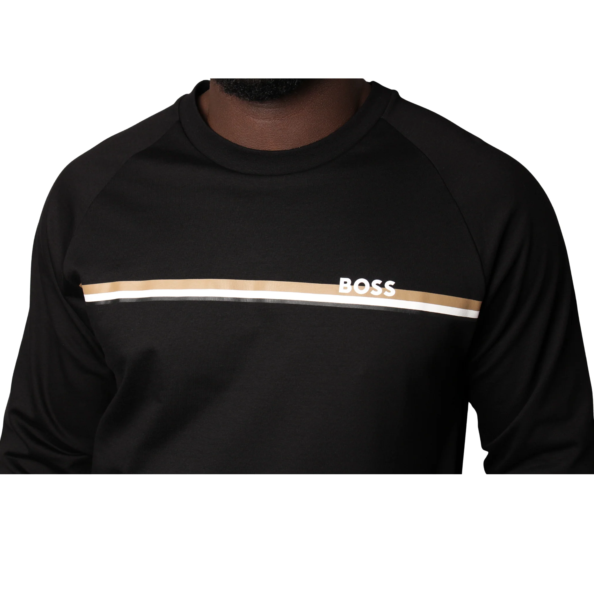 Mens BOSS Black Authentic Sweatshirt - Image 3