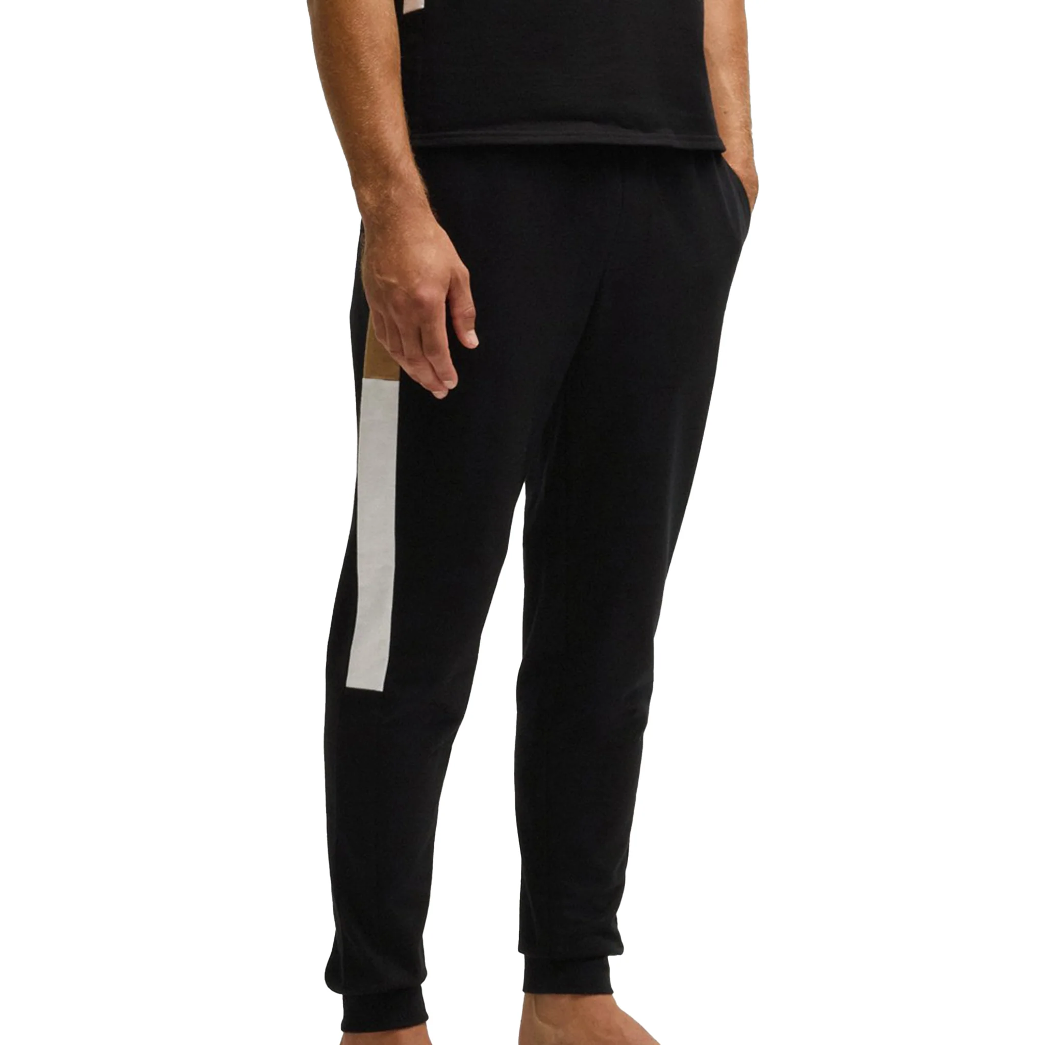 Mens BOSS Black Iconic Pants Lounge Pants - Image 2