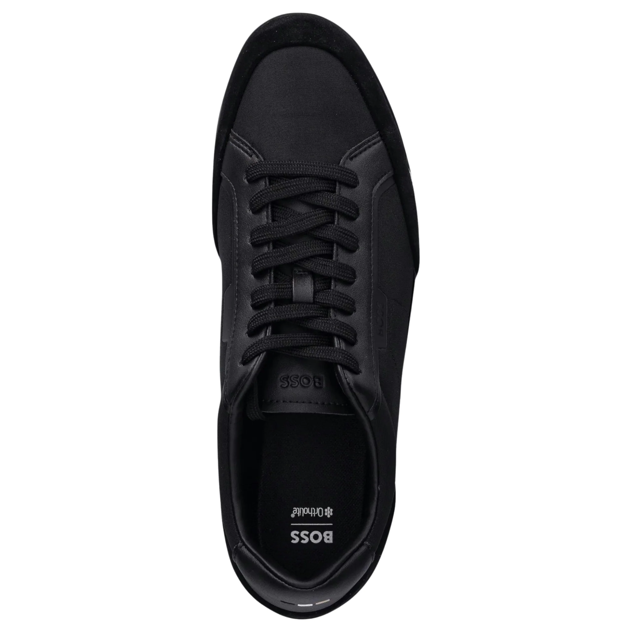 Mens BOSS Black Nitan Trainers - Image 2