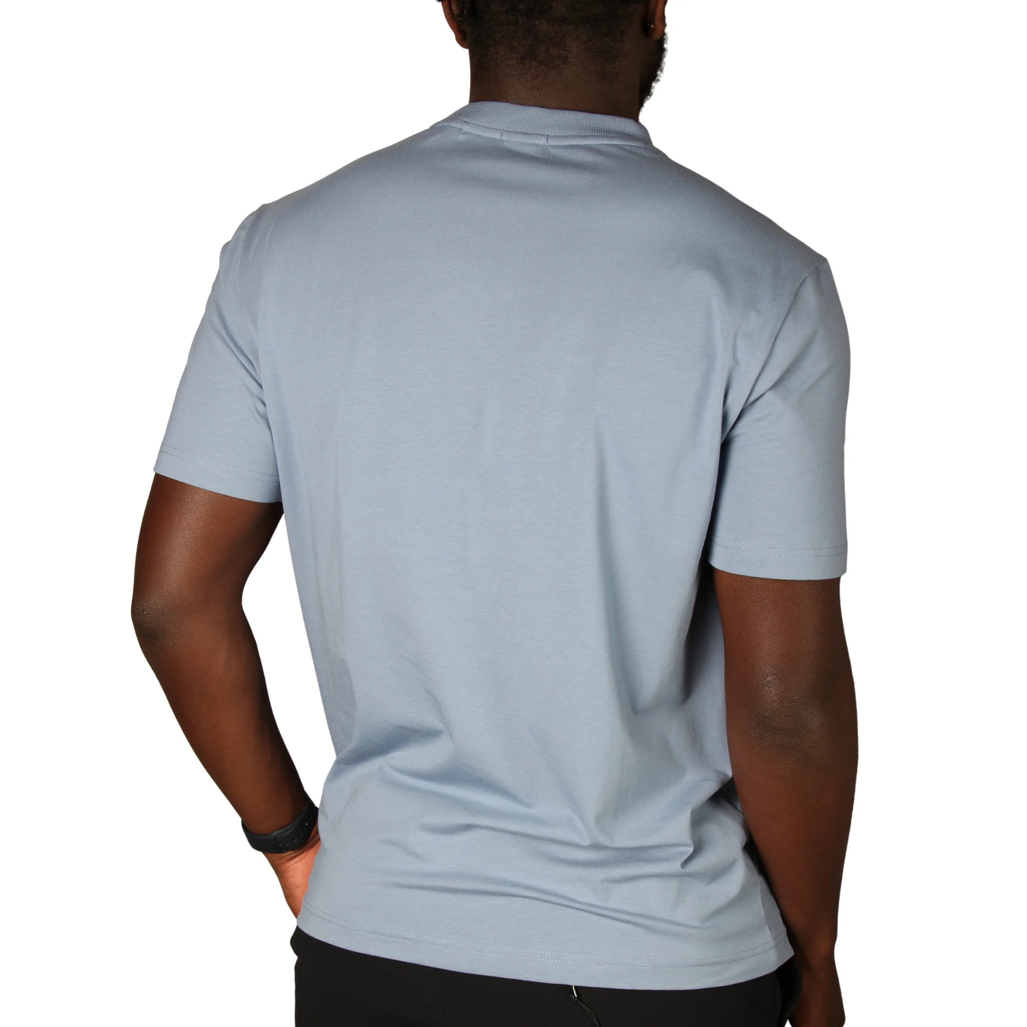 Mens BOSS Blue Tee S/s T Shirt - Image 2