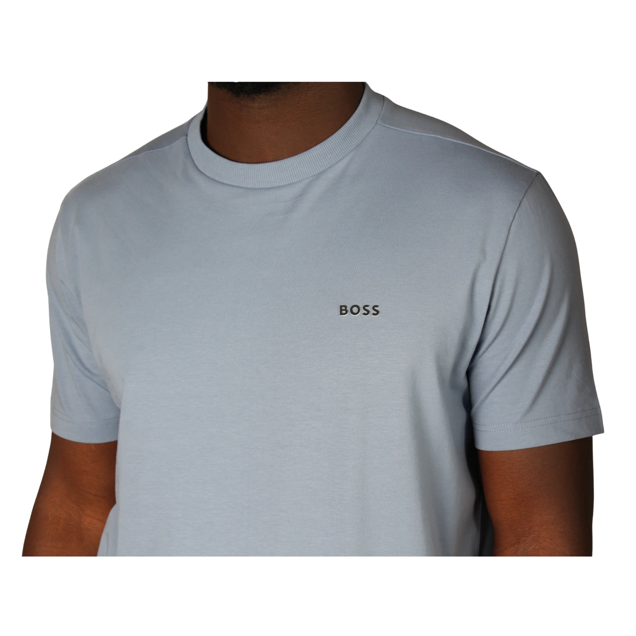 Mens BOSS Blue Tee S/s T Shirt - Image 3