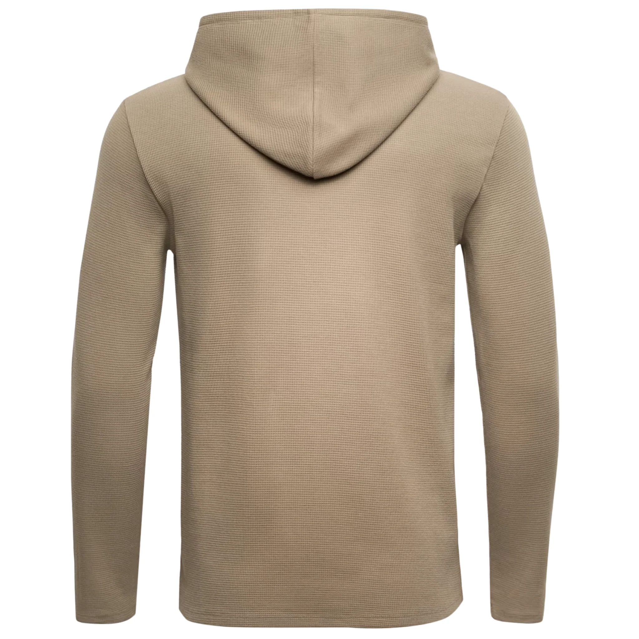 Mens BOSS Brown Waffle LS-Shirt Hoodie - Image 2