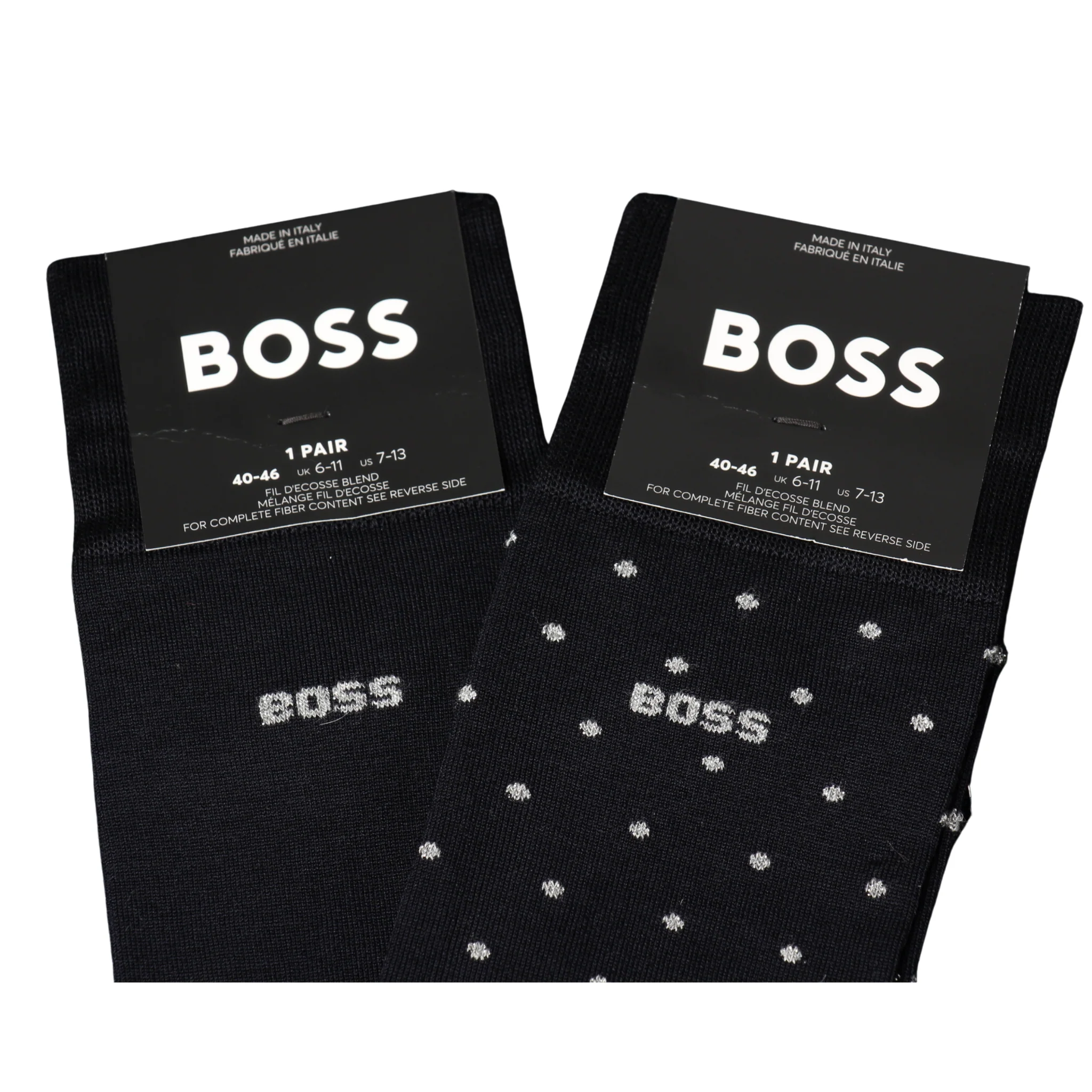 Mens BOSS Dark Blue Sock 2PK RS Gift Set - Image 3