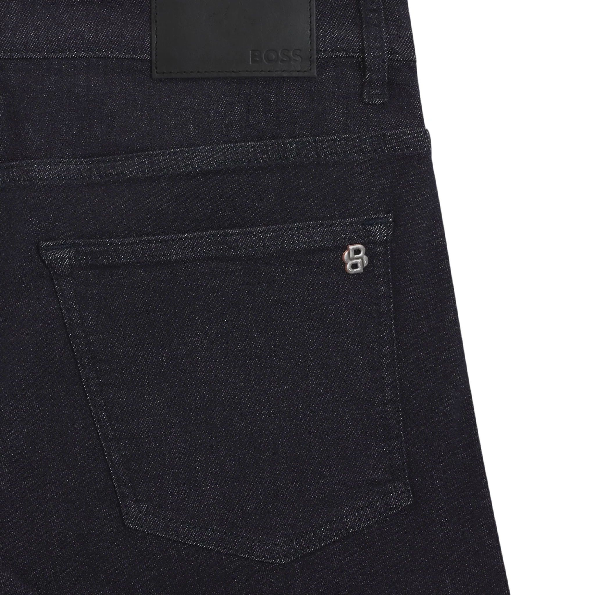 Mens BOSS Dark Blue DELAWARE BO Slim Fit Jeans - Image 2