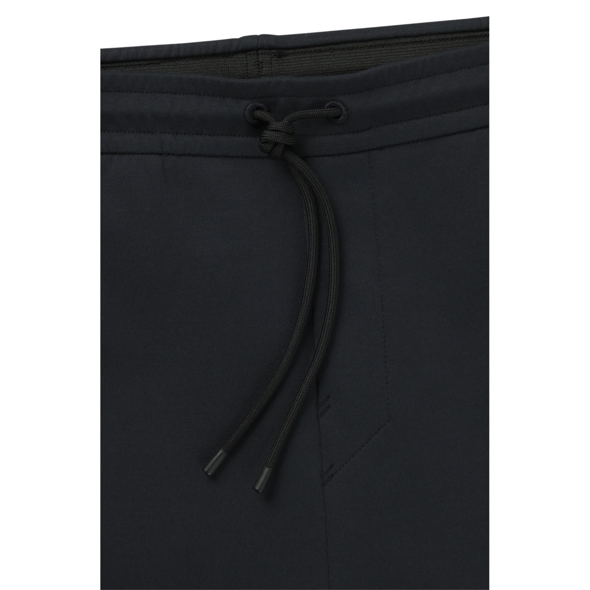 Mens BOSS Dark Blue Hadiko Rib Sweat Pants - Image 2