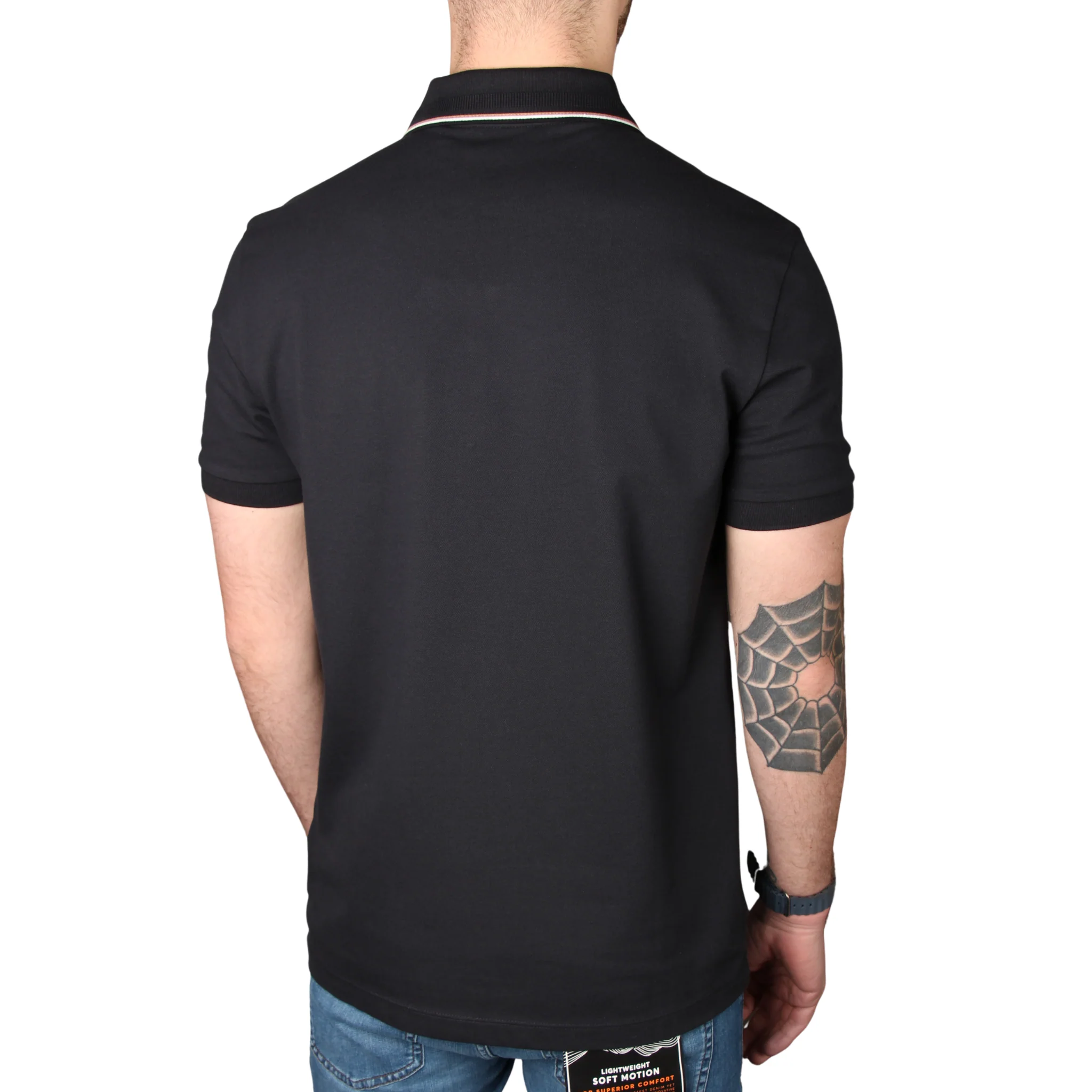 Mens BOSS Dark Blue PL_GOC Birdie Paule S/s Polo Shirt - Image 3