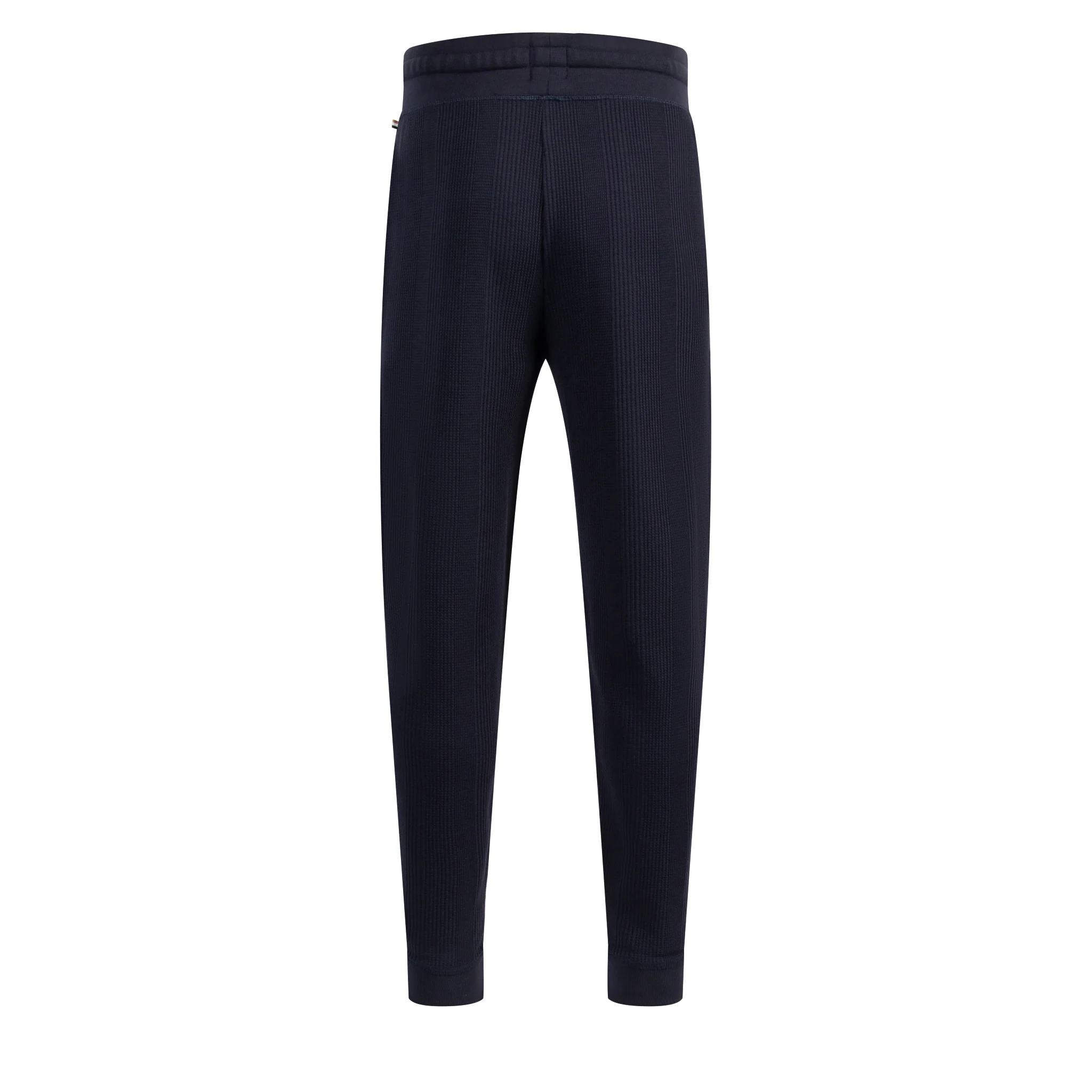 Mens BOSS Dark Blue Structure Lounge Pants - Image 3