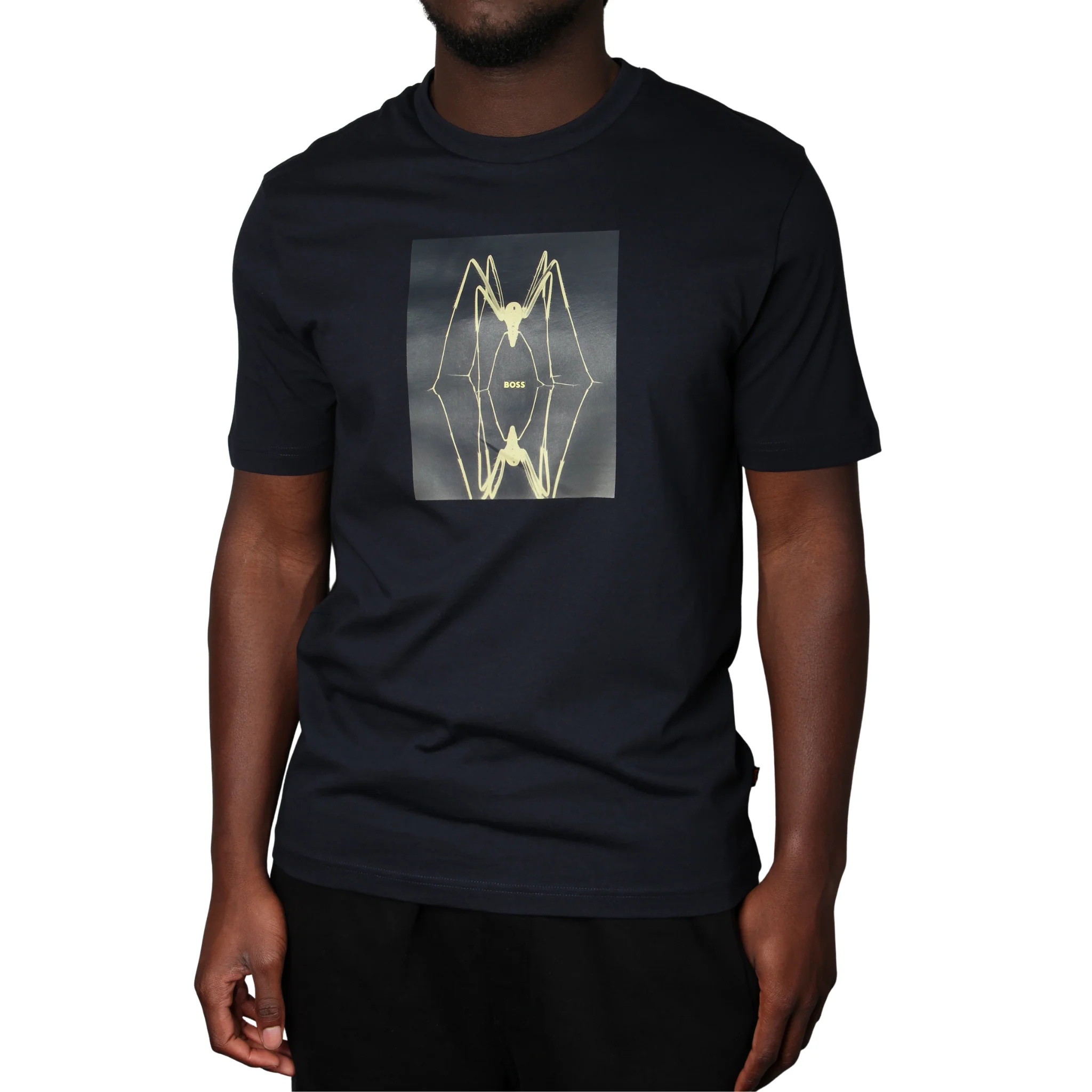 Mens BOSS Dark Blue Te_Creature S/s T Shirt - Image 2