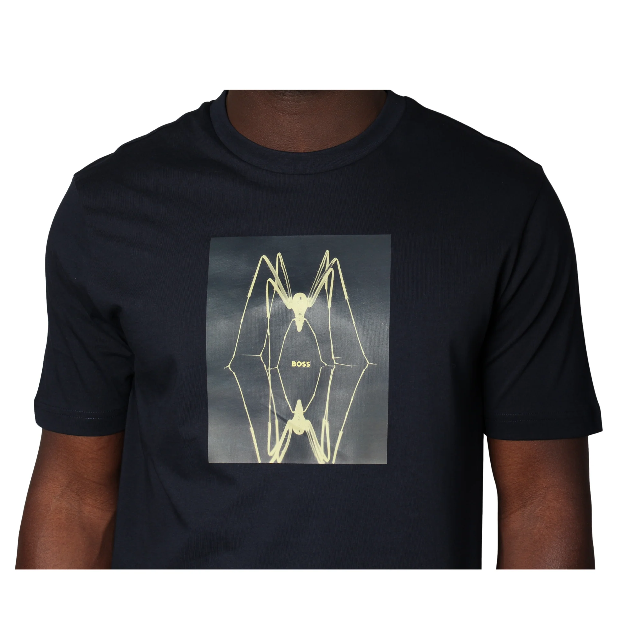 Mens BOSS Dark Blue Te_Creature S/s T Shirt - Image 4