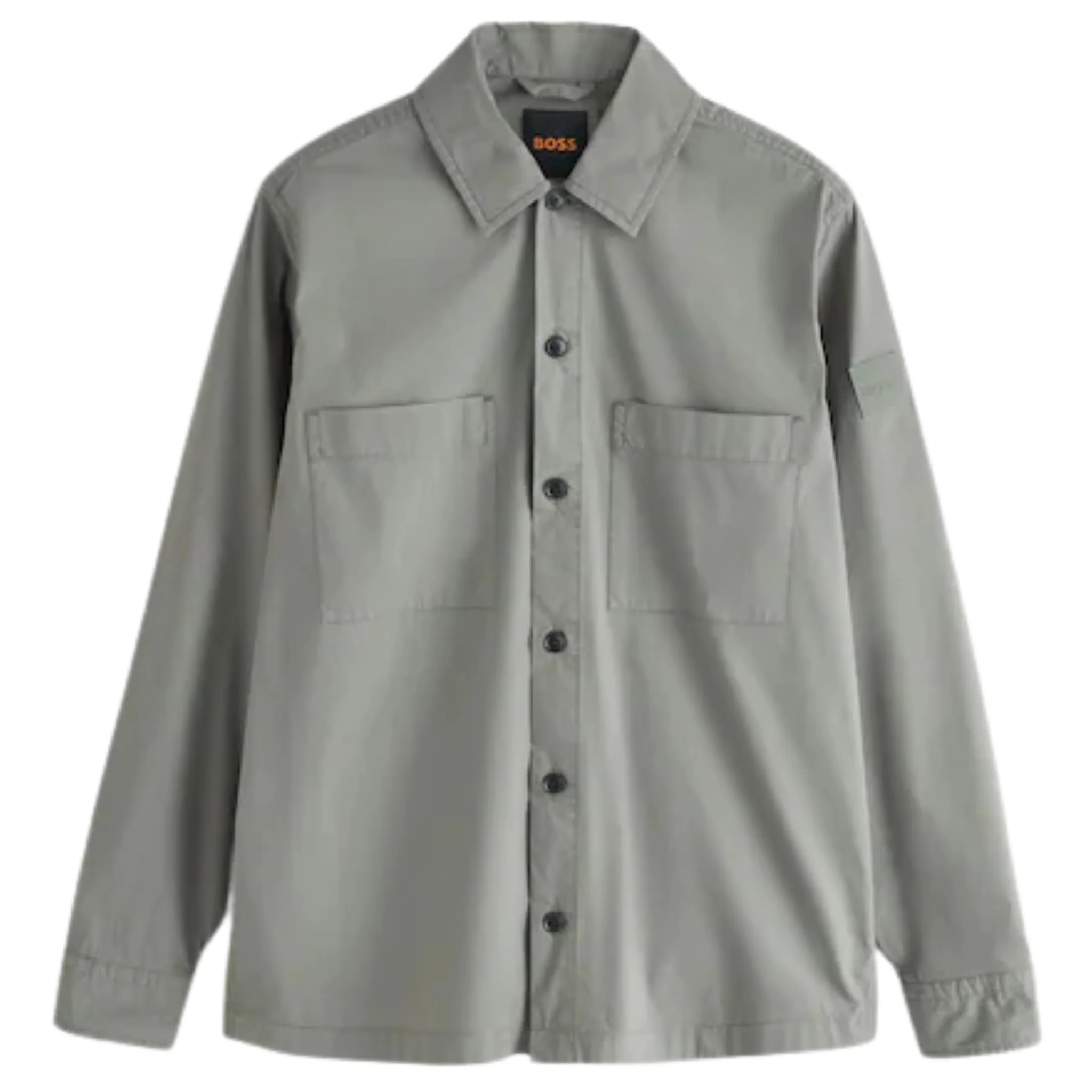 Mens BOSS Grey Green Lockyo_M Overshirt - Image 2