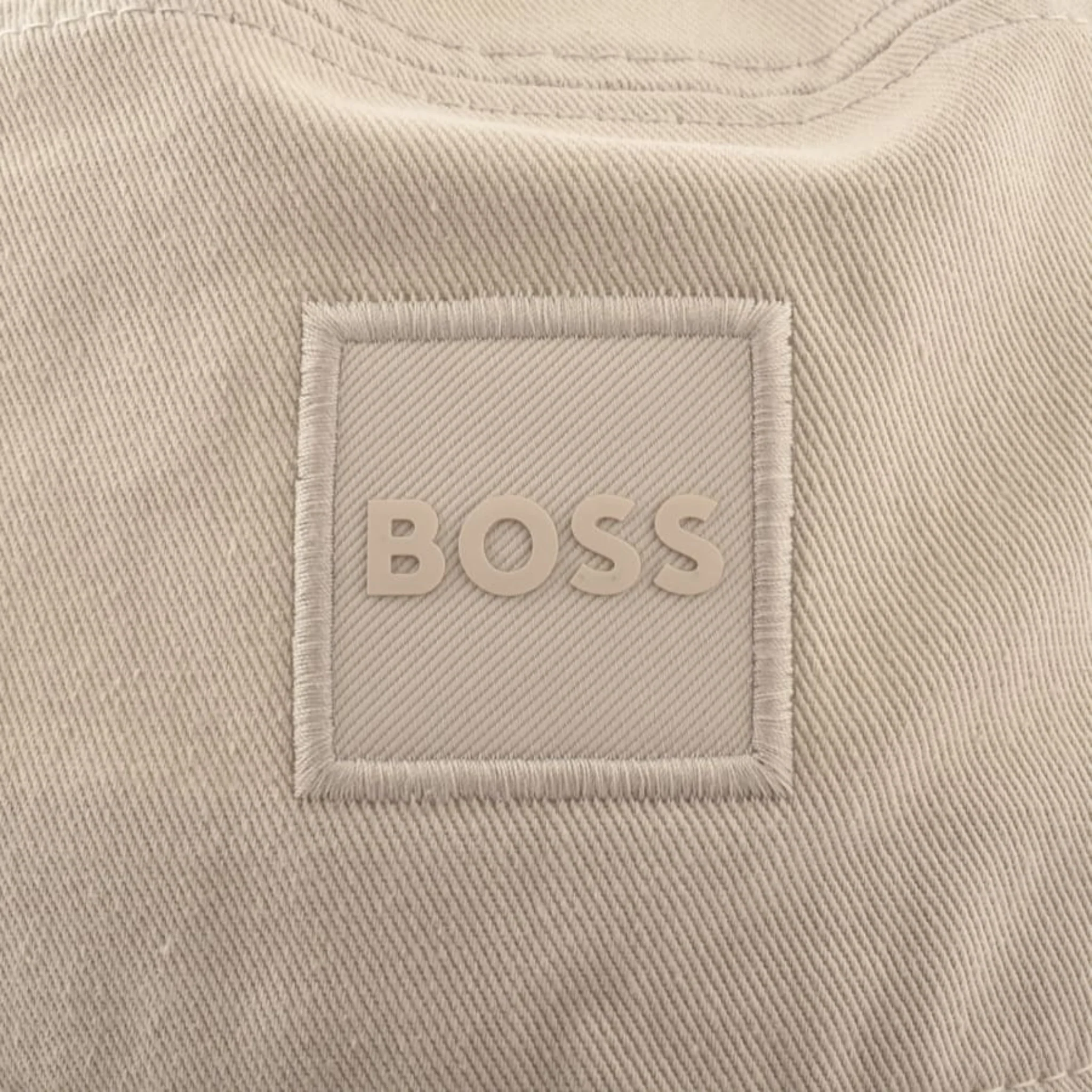 Mens BOSS Light Beige Febas-PL Bucket Hat - Image 2