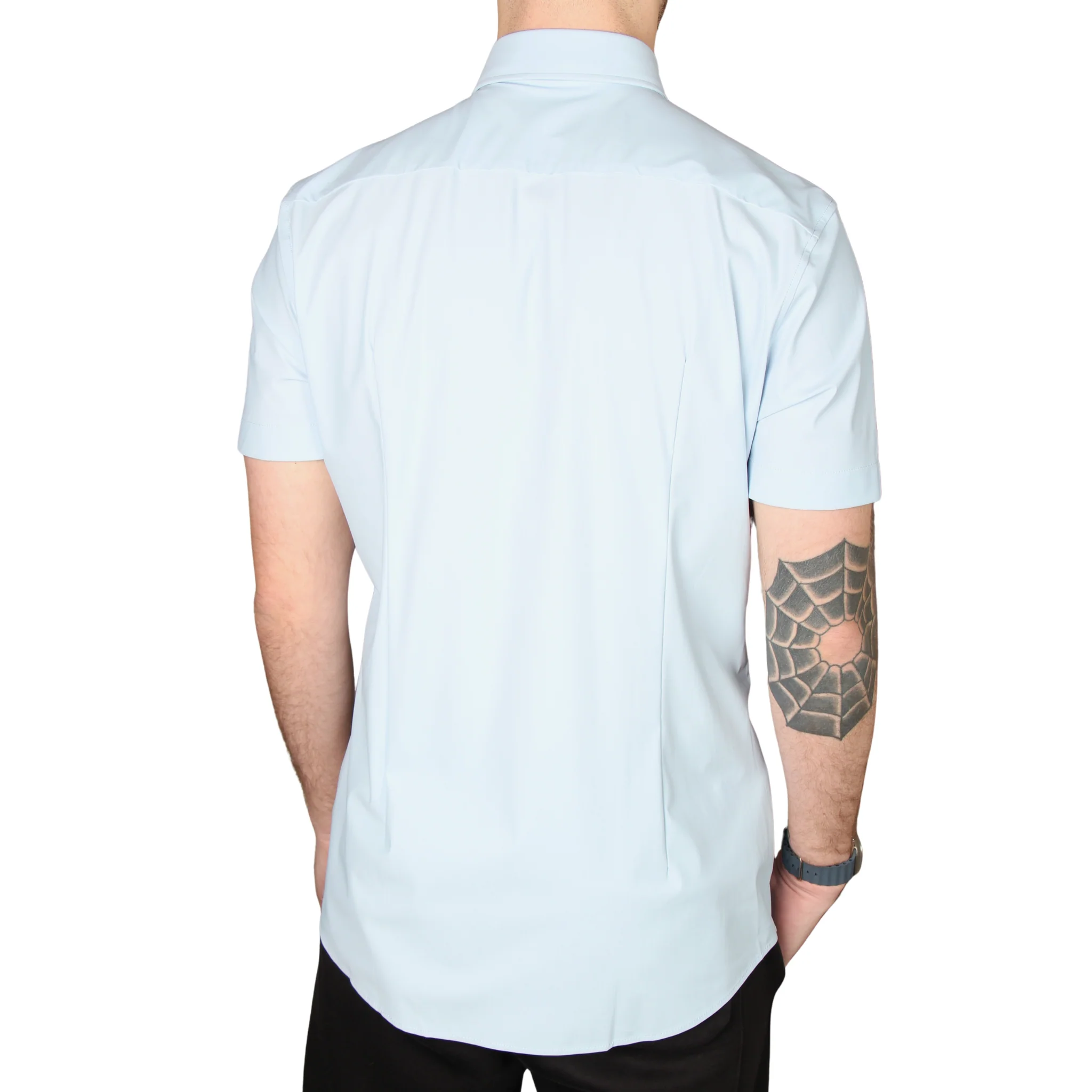 Mens BOSS Light Blue P-HANK-K-SH-262 S/s Shirt - Image 2