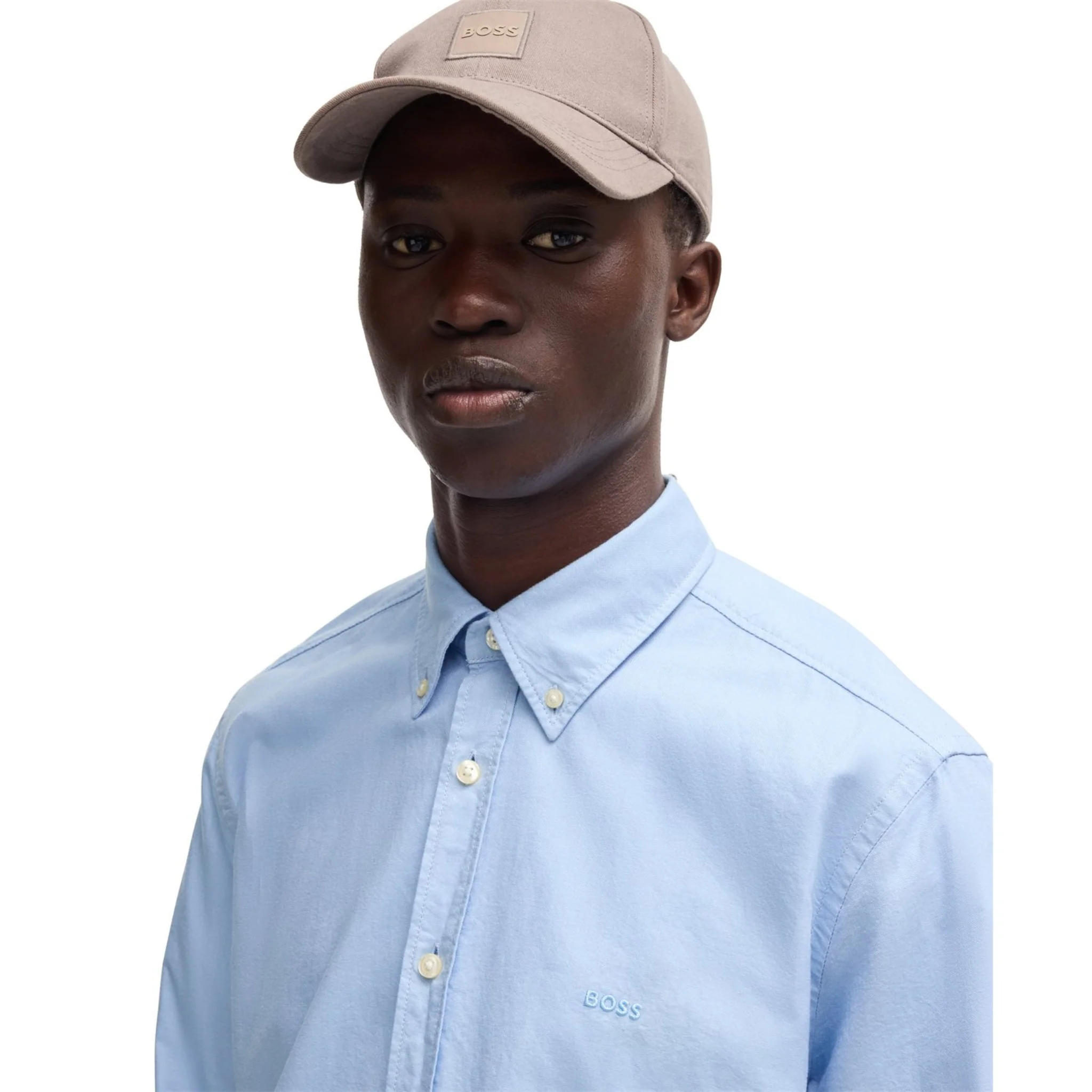 Mens BOSS Light Blue Rickert_M L/s Shirt - Image 5