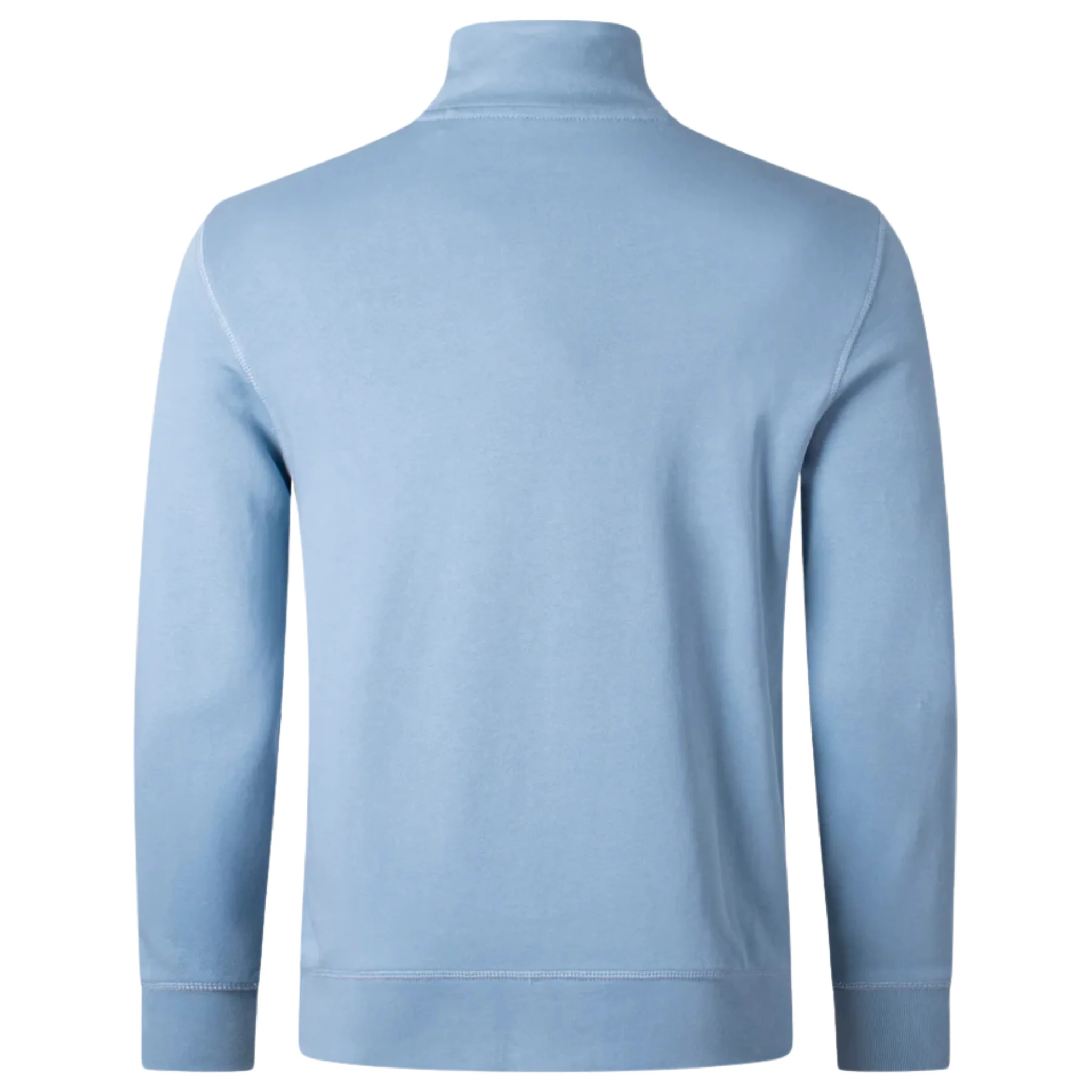 Mens BOSS Light Blue Zetrust Half Zip Sweatshirt - Image 2