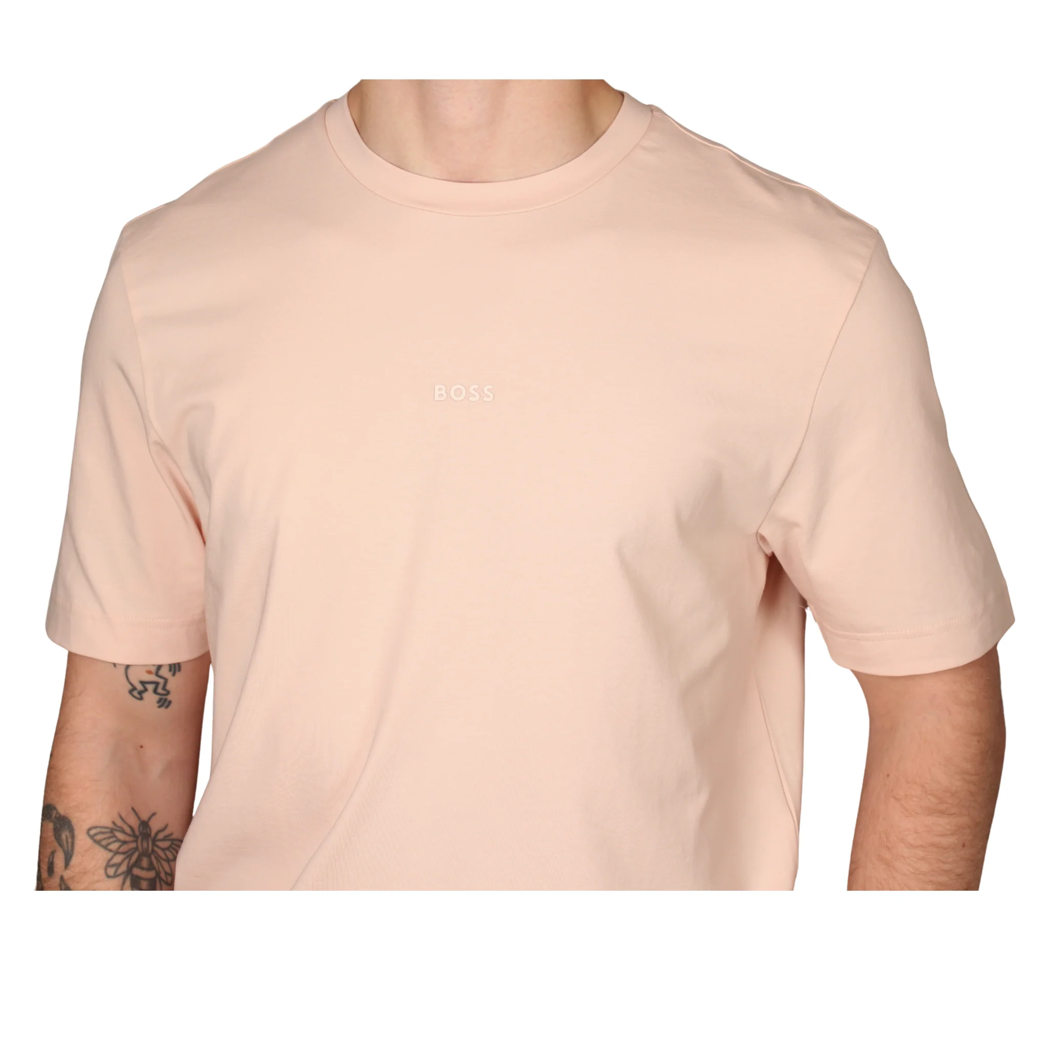 Mens BOSS Light Pink Tchup S/s T Shirt - Image 3