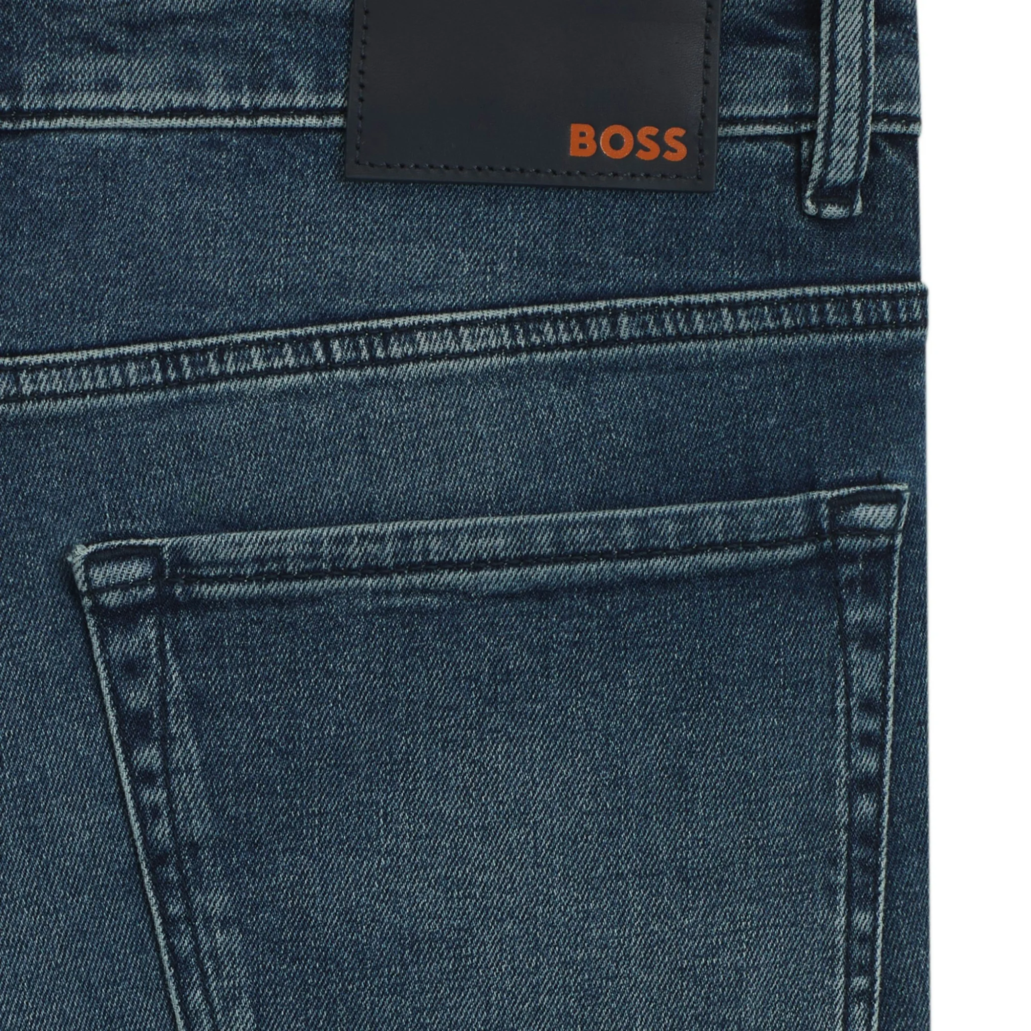 Mens BOSS Medium Blue Re.Maine Regular Fit Jeans - Image 3
