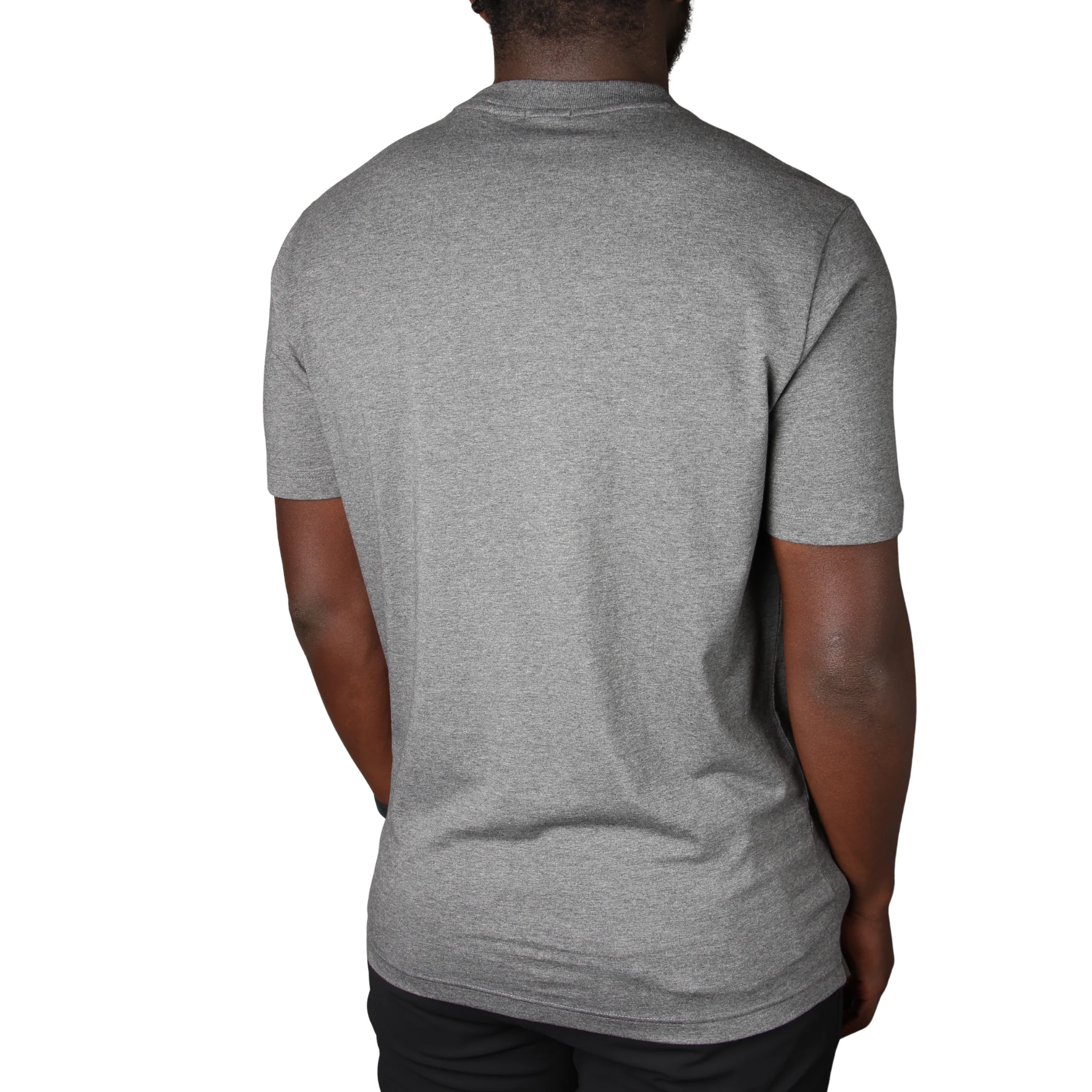 Mens BOSS Medium Grey Tee S/s T Shirt - Image 2