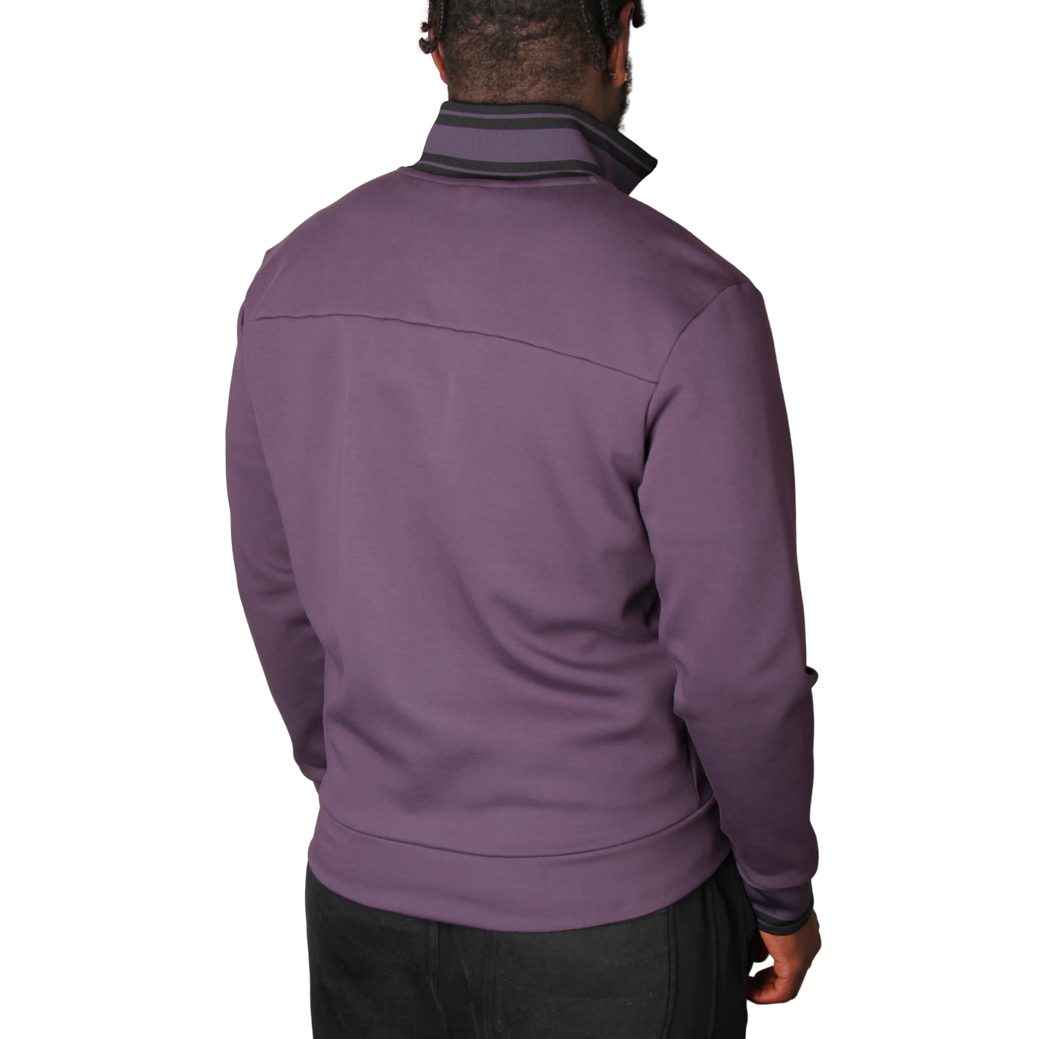 Mens BOSS Medium Purple FZ Zone Zip Through Sweatshirt - Image 2