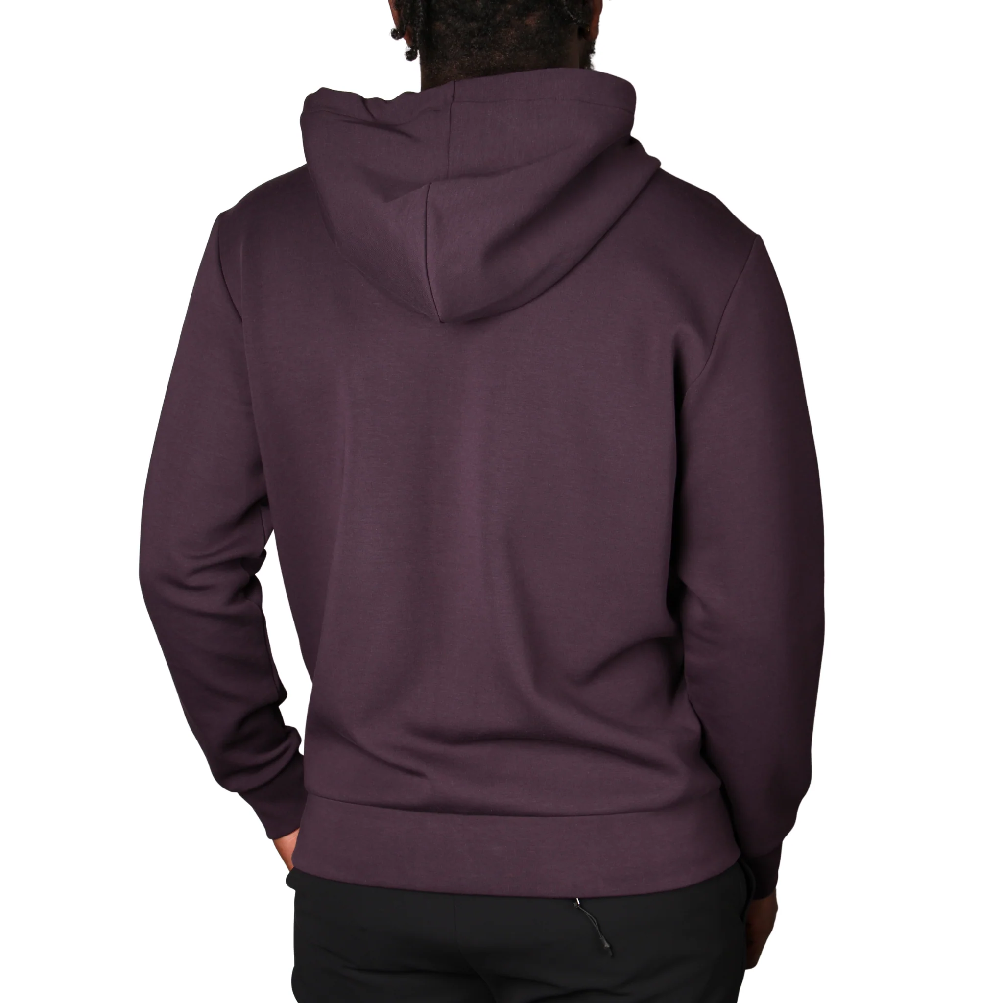 Mens BOSS Medium Purple Saggy Zip Through Hoodie - Image 2
