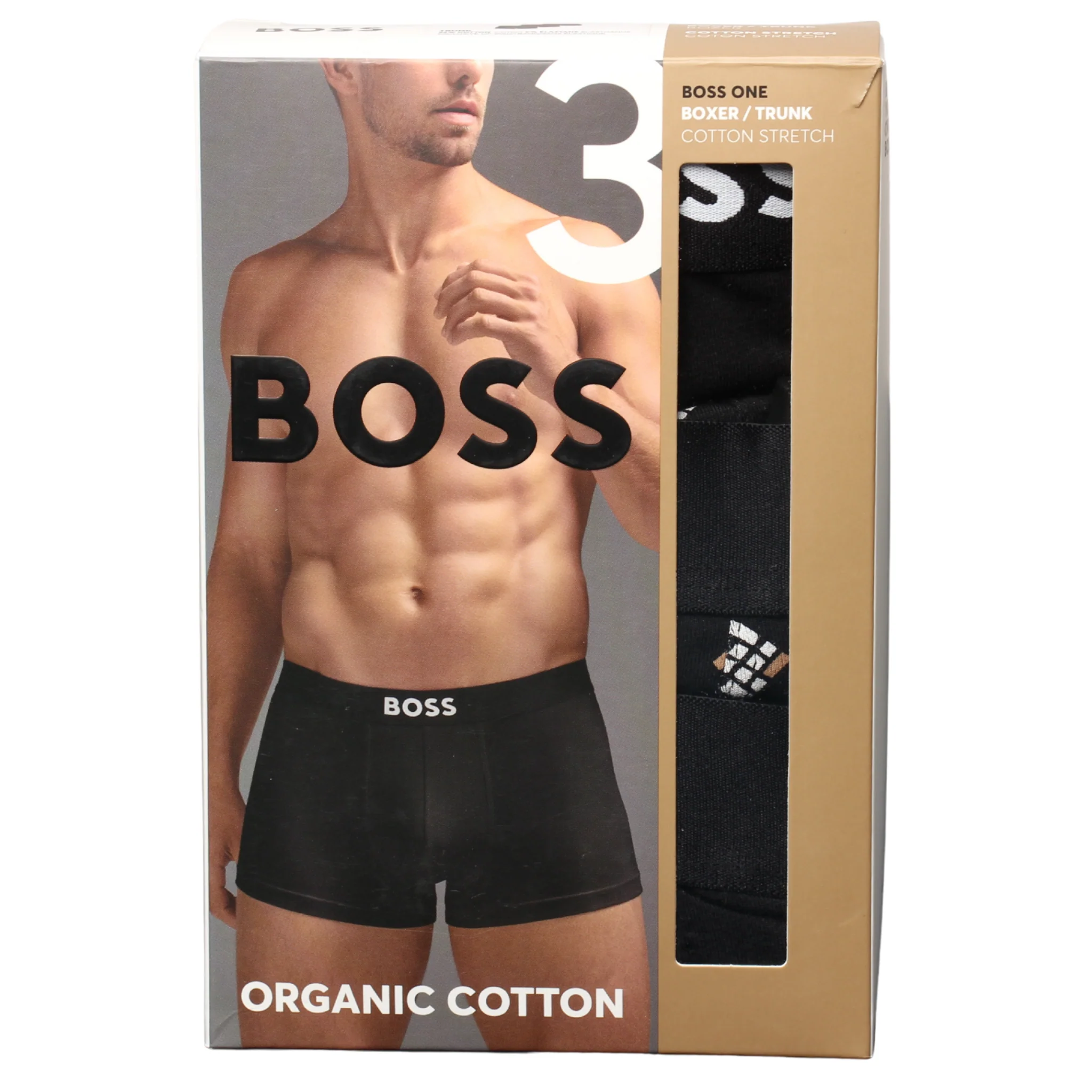Mens BOSS Misc BOSS ONE D 3PK Trunks - Image 2
