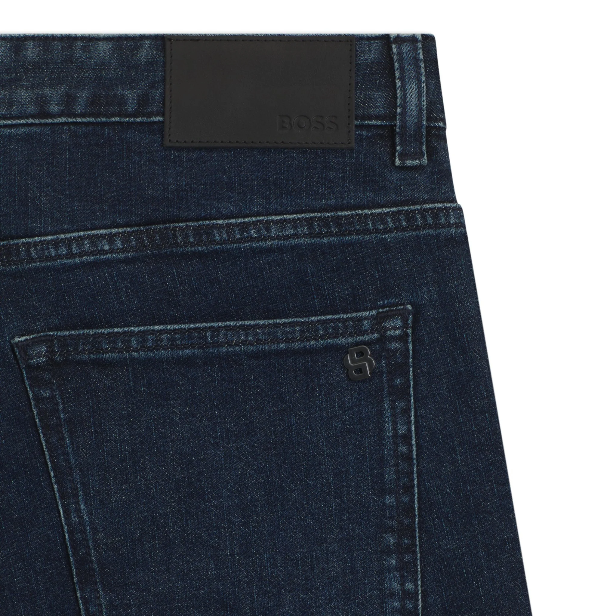 Mens BOSS Navy Delaware Slim Fit Jeans - Image 2