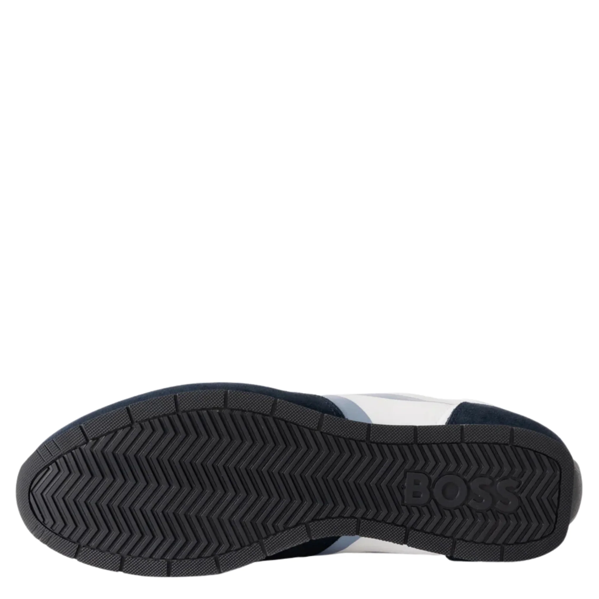 Mens BOSS Open Blue Levon_Runn Trainers - Image 3