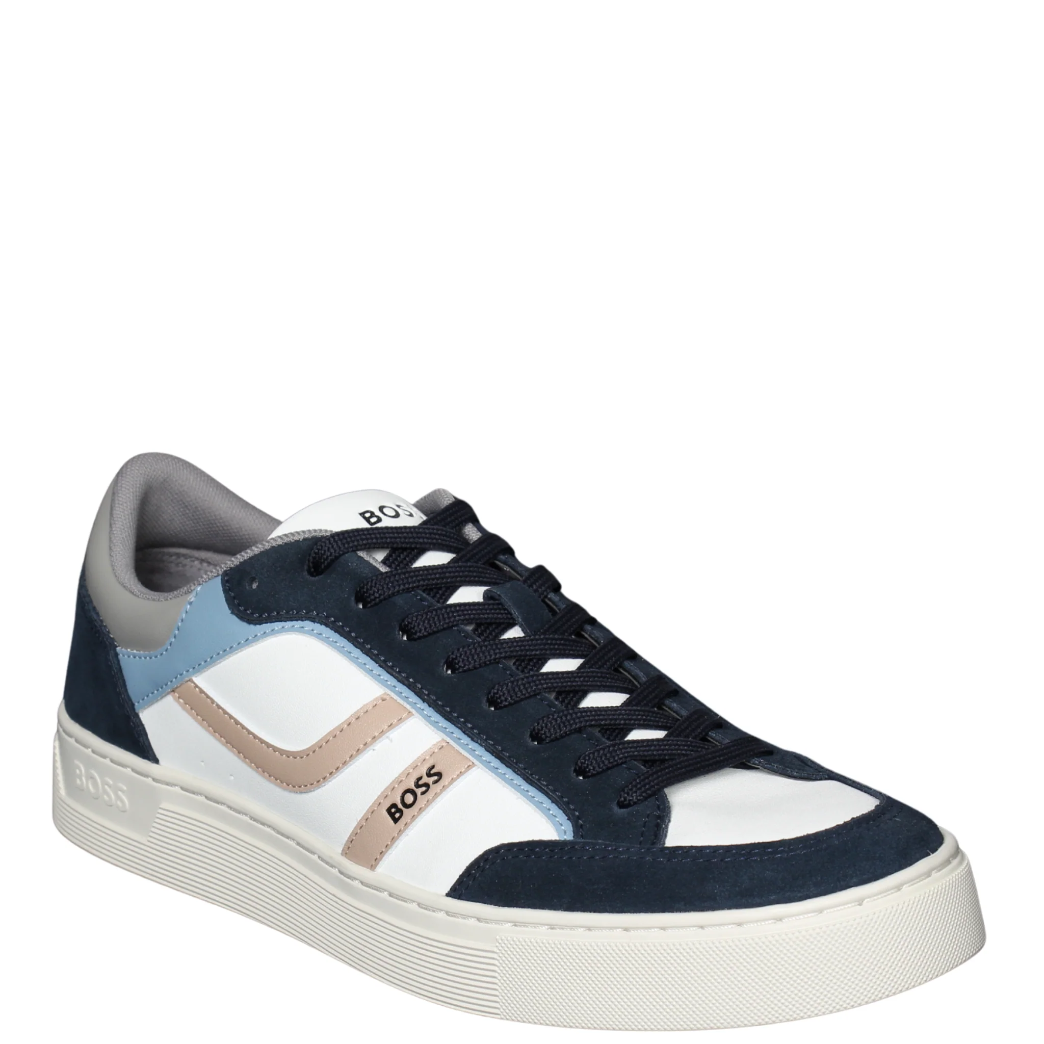 Mens BOSS Open Blue Rhys_Tenn_pumi Trainers - Image 2