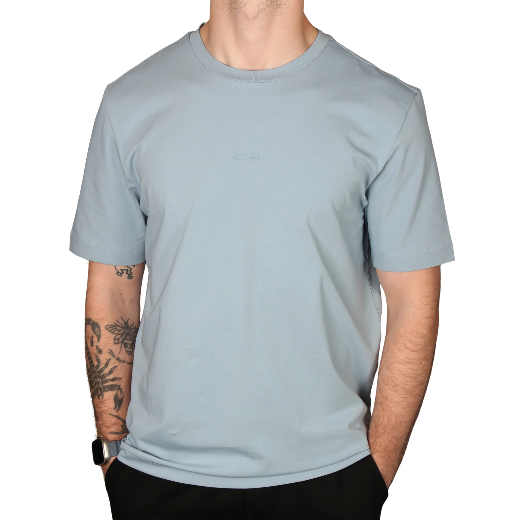 Mens BOSS Pastel Blue Tchup S/s T Shirt - Image 2
