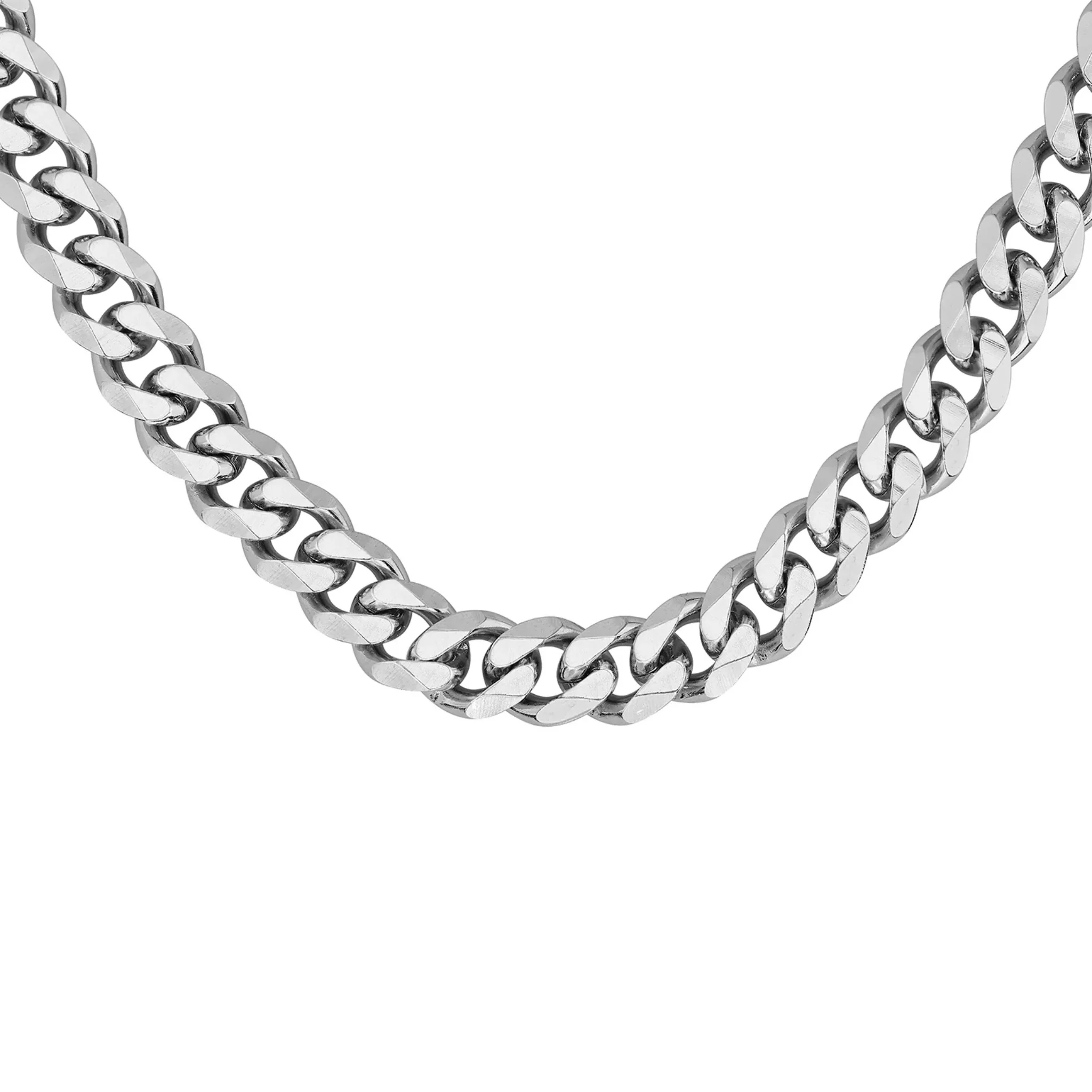 Mens BOSS Silver Chain Link Necklace - Image 2
