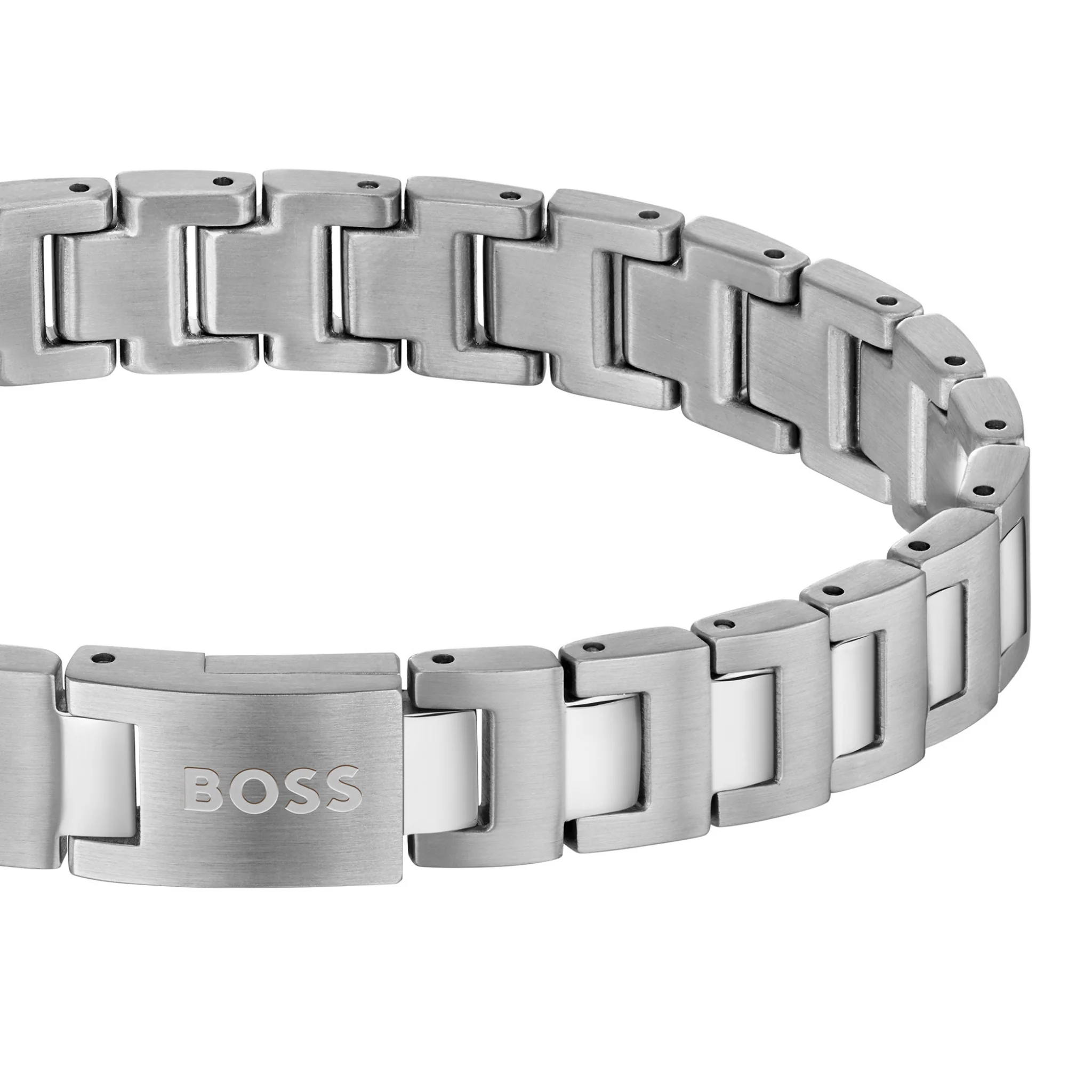 Mens BOSS Stainless Steel Candor Bracelet - Image 3
